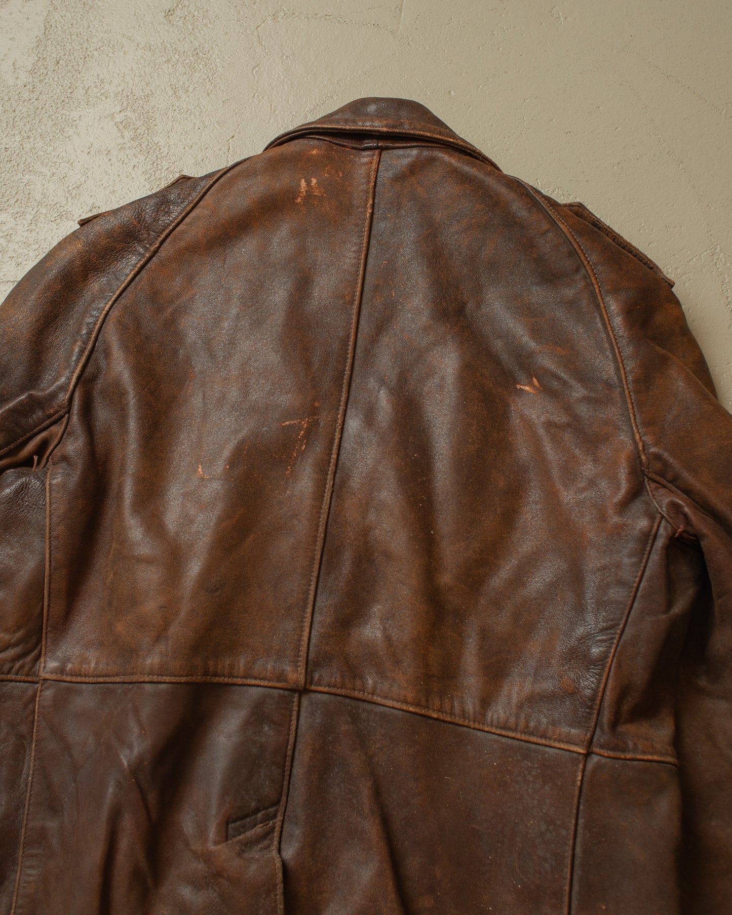 1940s/50s Biker Leather Jacket brown - S