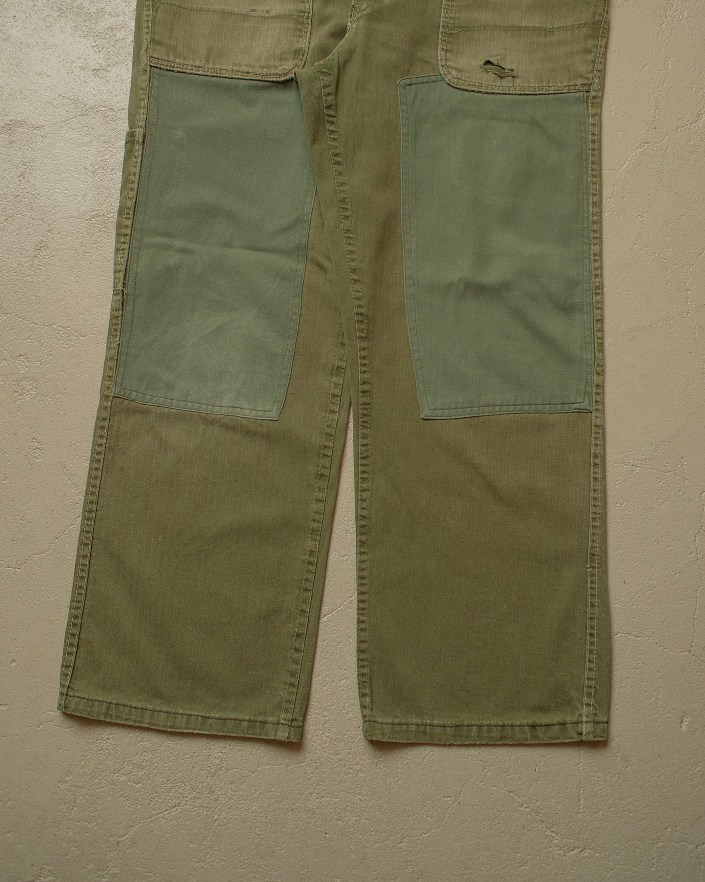 1960s German repaired Work Overall green - M/L