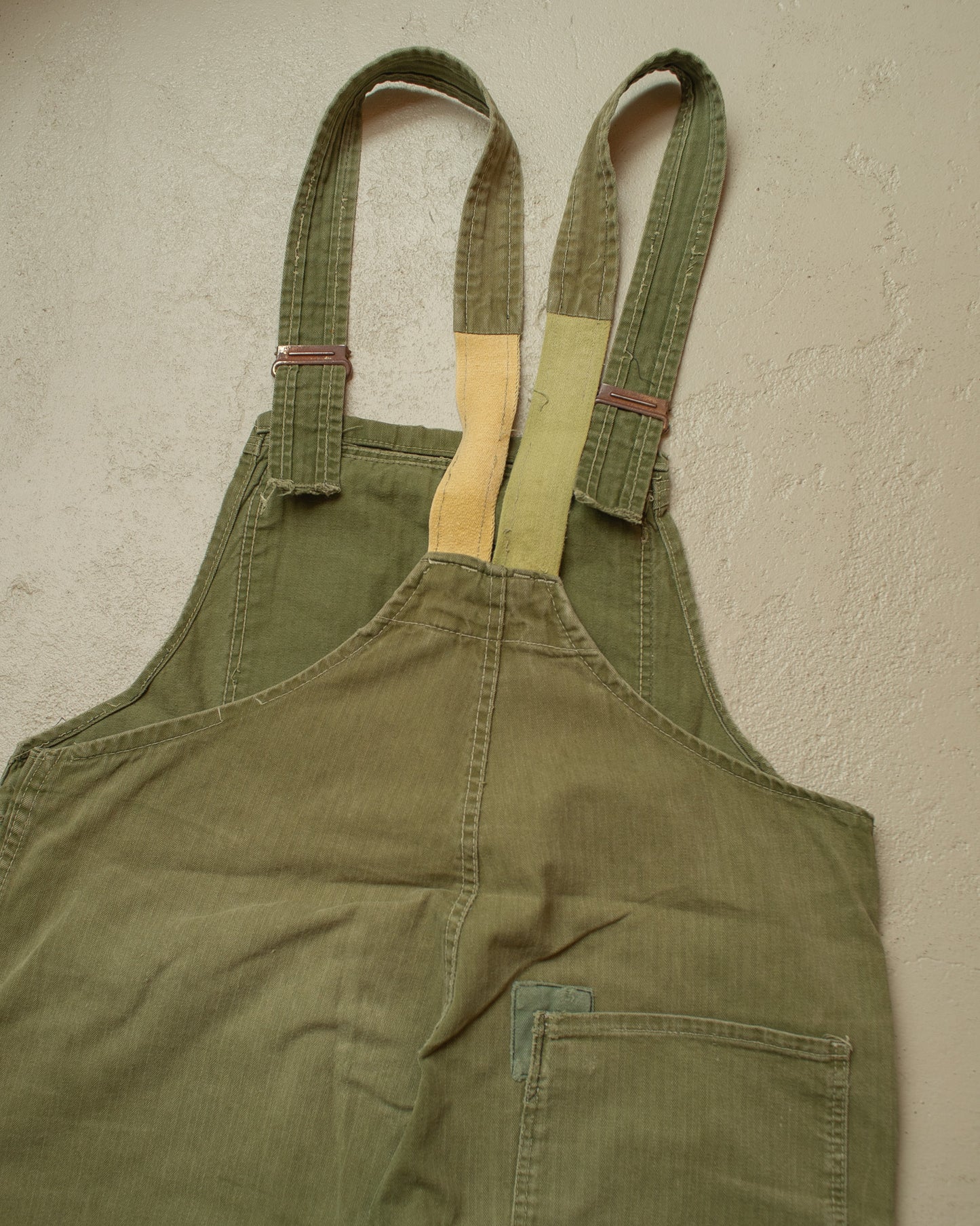 1960s German repaired Work Overall green - M/L