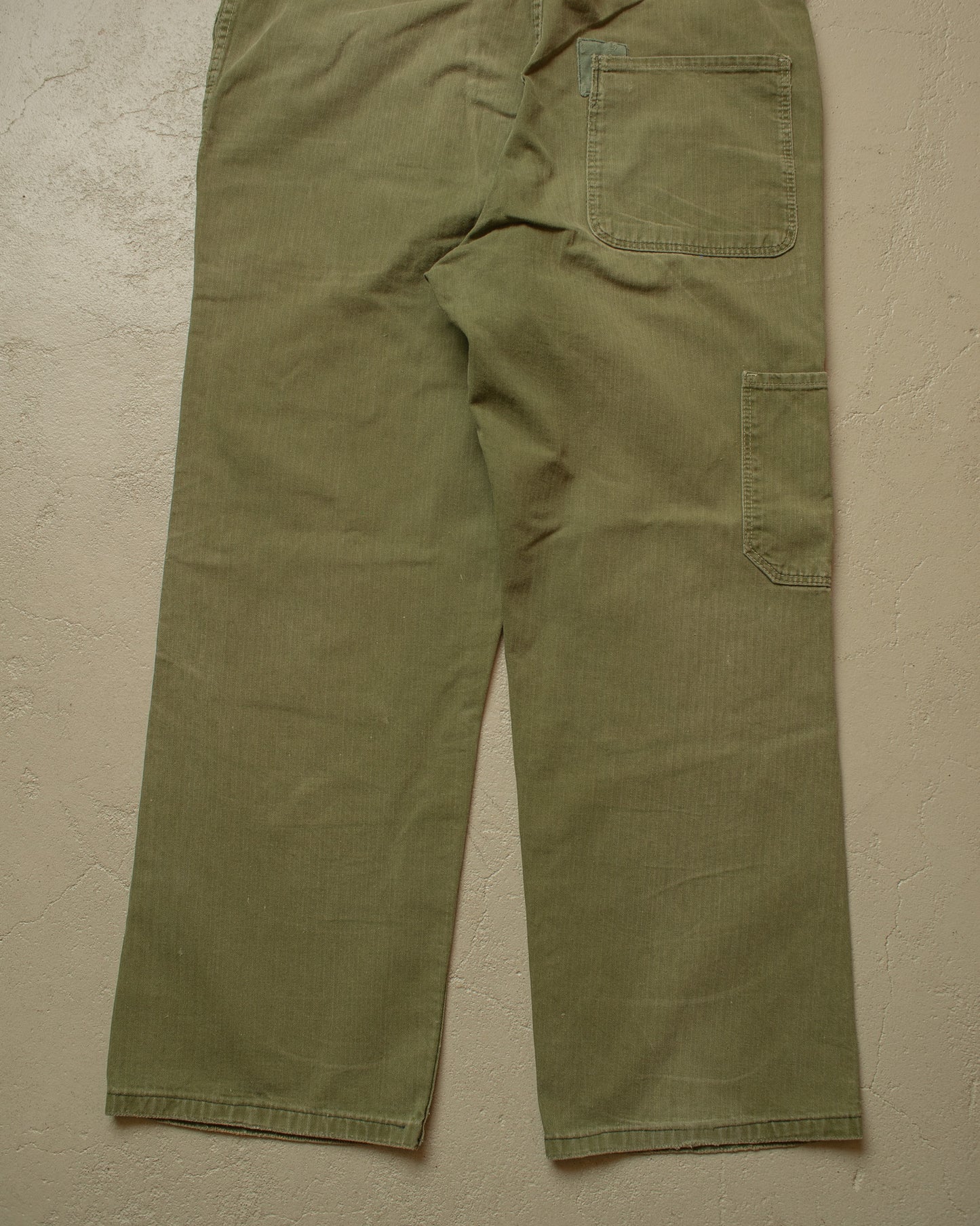 1960s German repaired Work Overall green - M/L