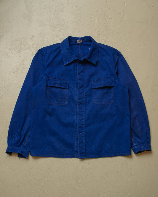 1970s/80s German Work Jacket blue - XL