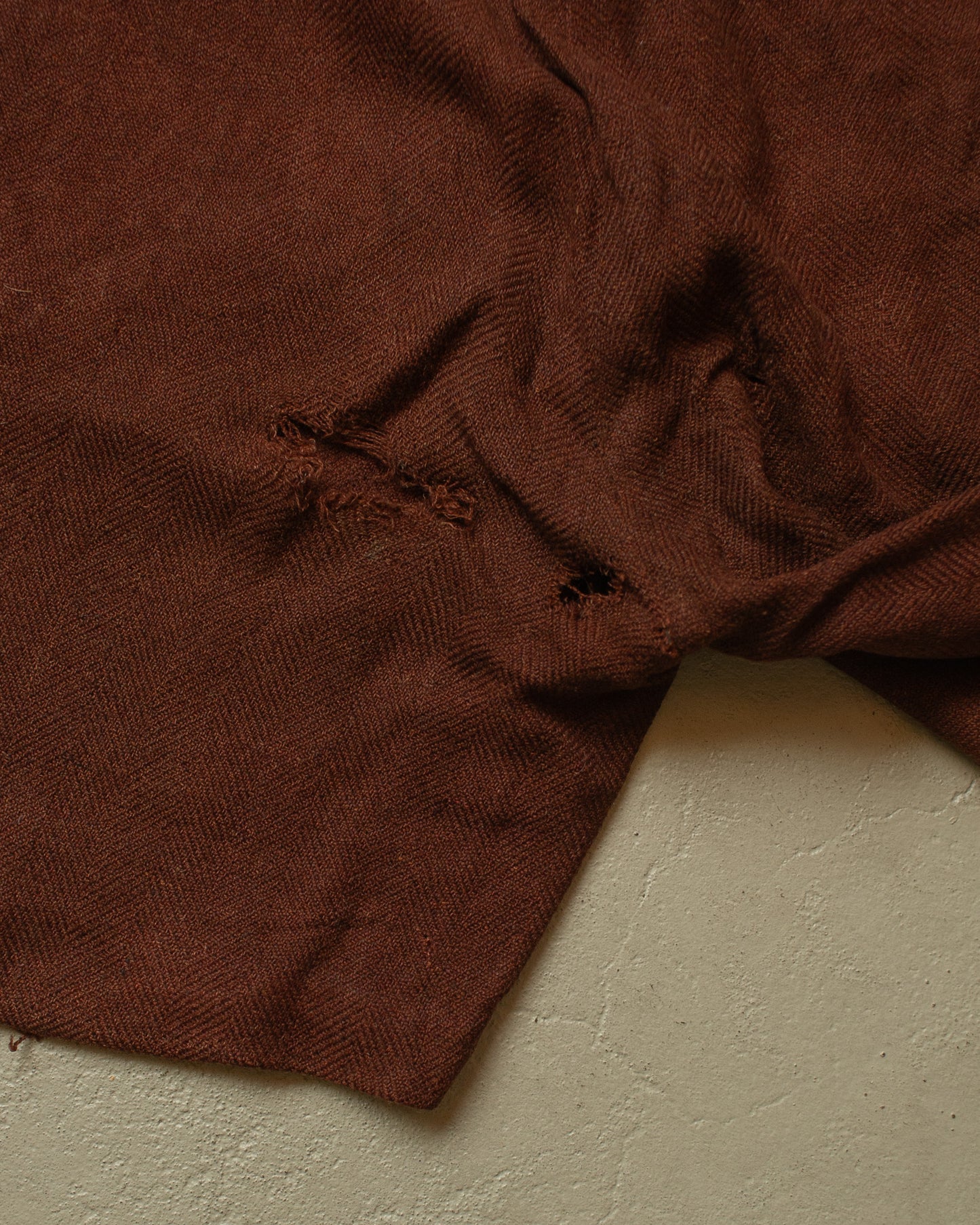 1930s German Wool Suit Shorts brown - W26,5