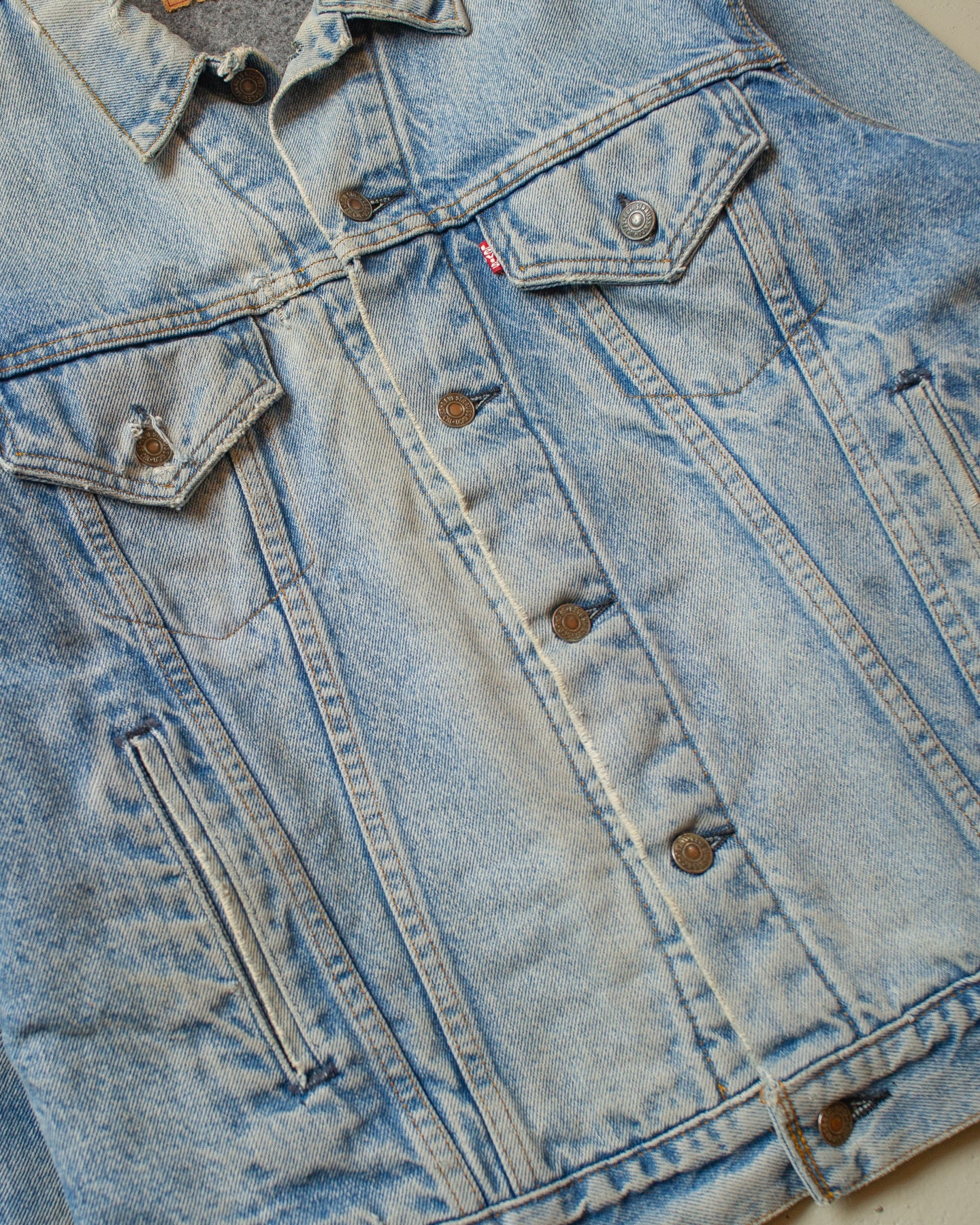1980s Levi´s blanket lined Type 3 Denim Jacket - L/XL
