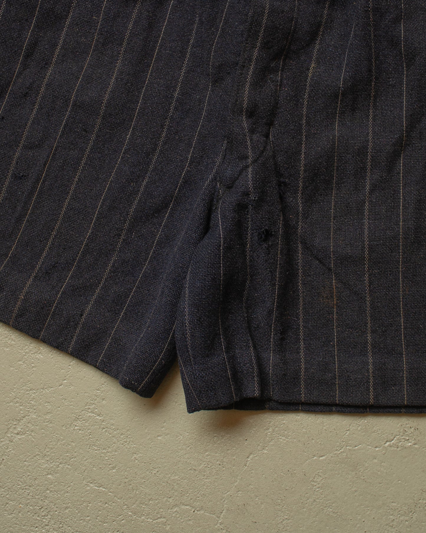 1930s German pinstriped Suit Shorts navyblue - W27,5