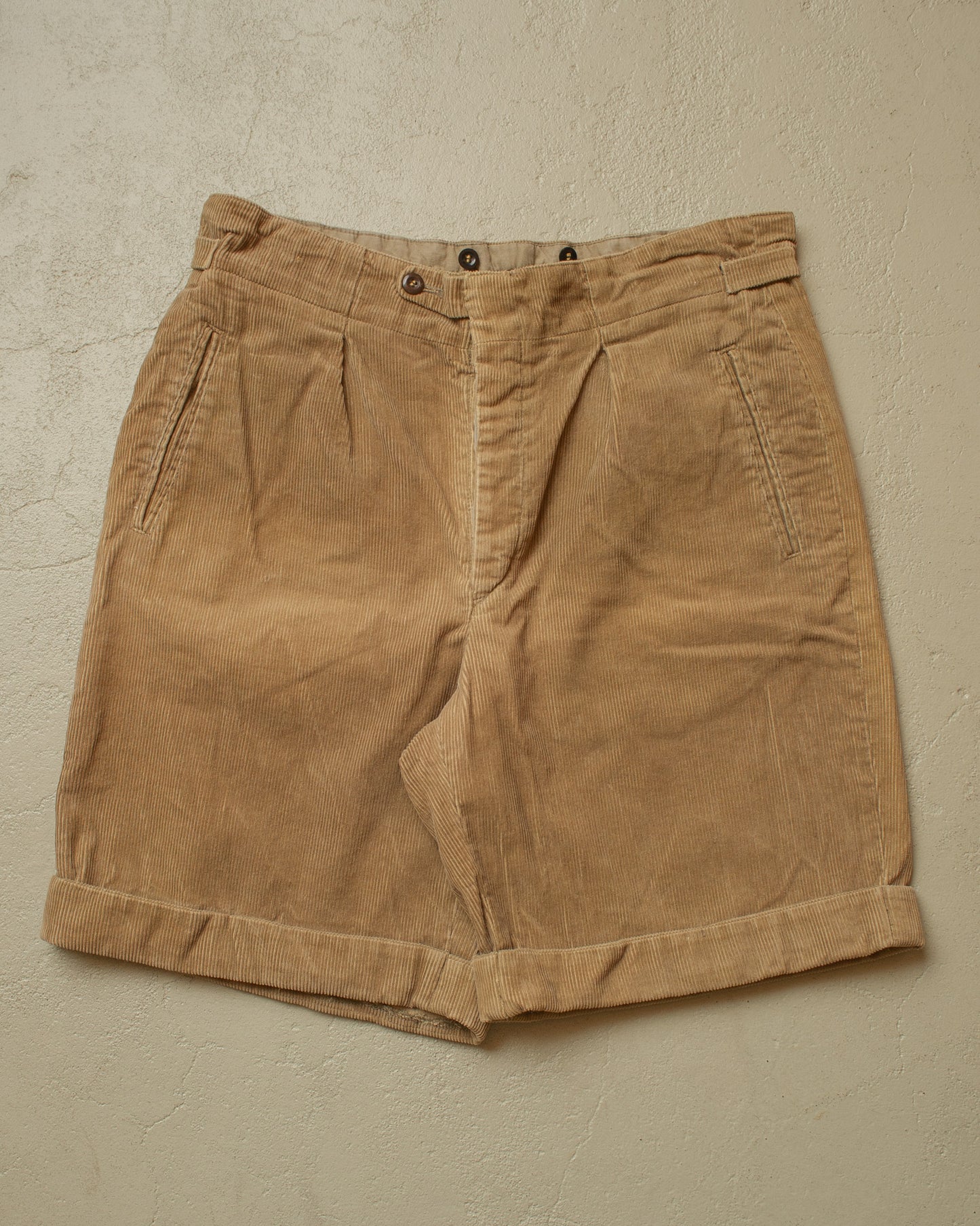 1930s/40s Reproduction Corduroy Shorts brown - W32,5