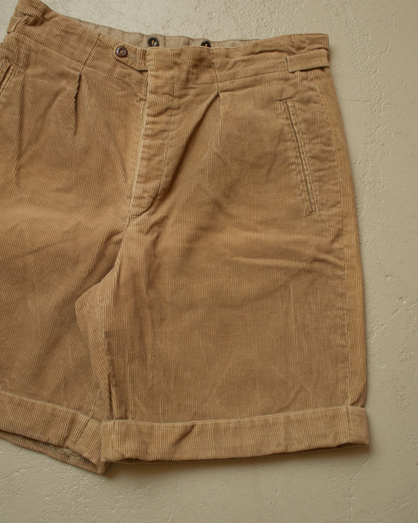 1930s/40s Reproduction Corduroy Shorts brown - W32,5