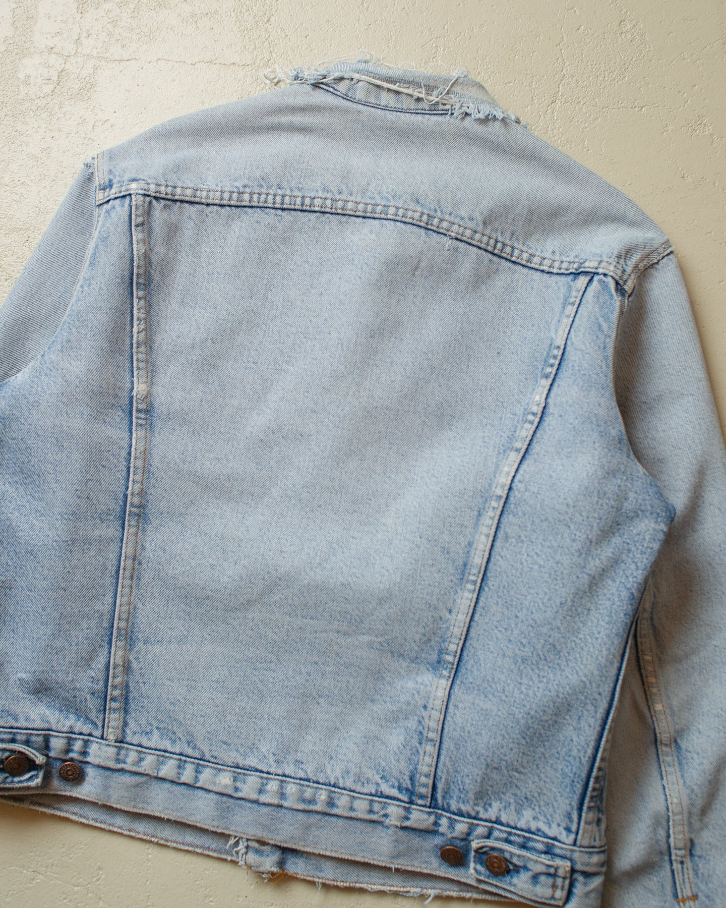1980s distressed Levi´s blanket lined Type 3 Denim Jacket blue - M/L