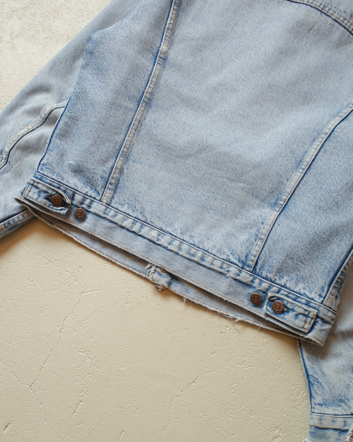 1980s distressed Levi´s blanket lined Type 3 Denim Jacket blue - M/L