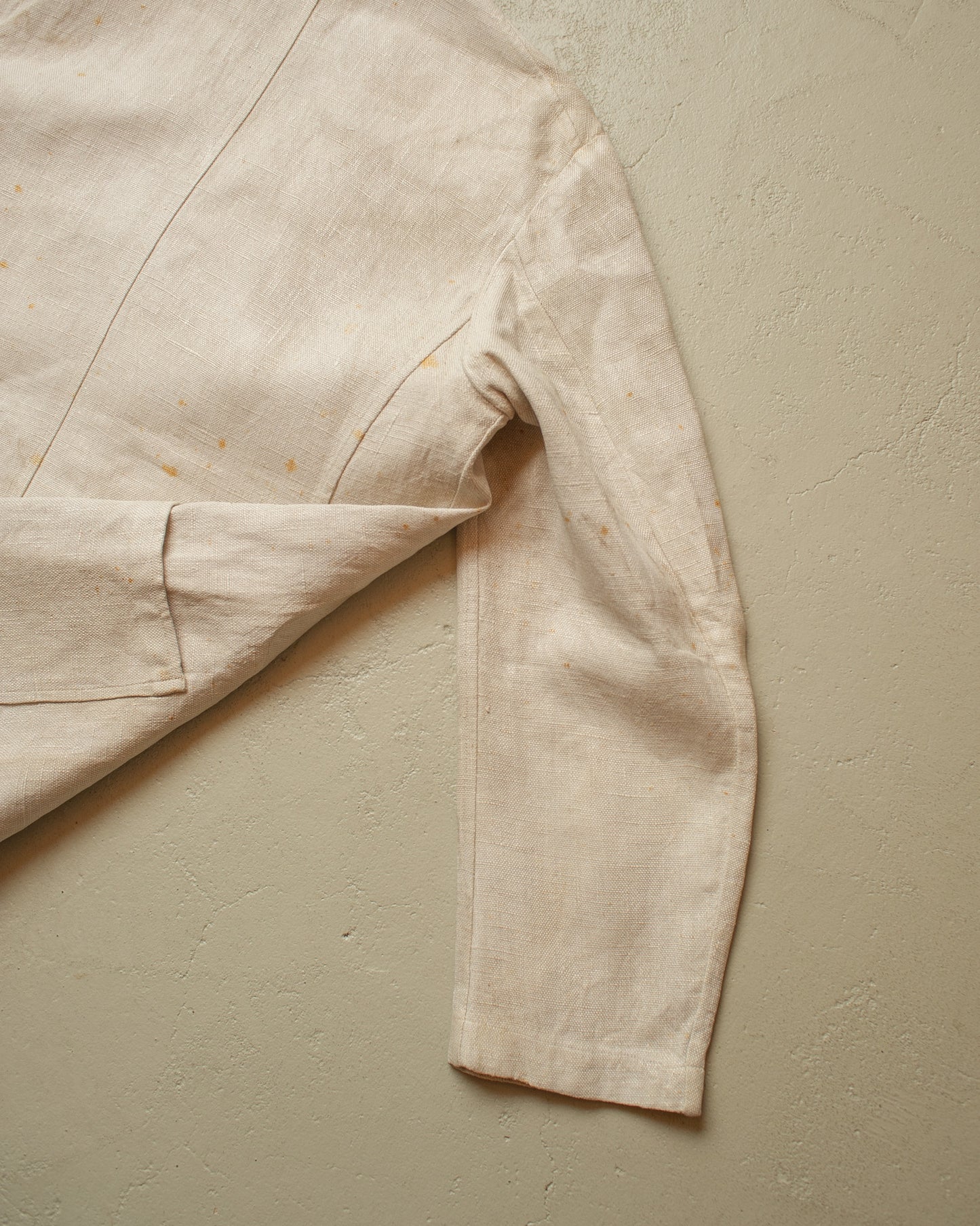1920s German Peek & Cloppenburg Linen? Suit Jacket white - L