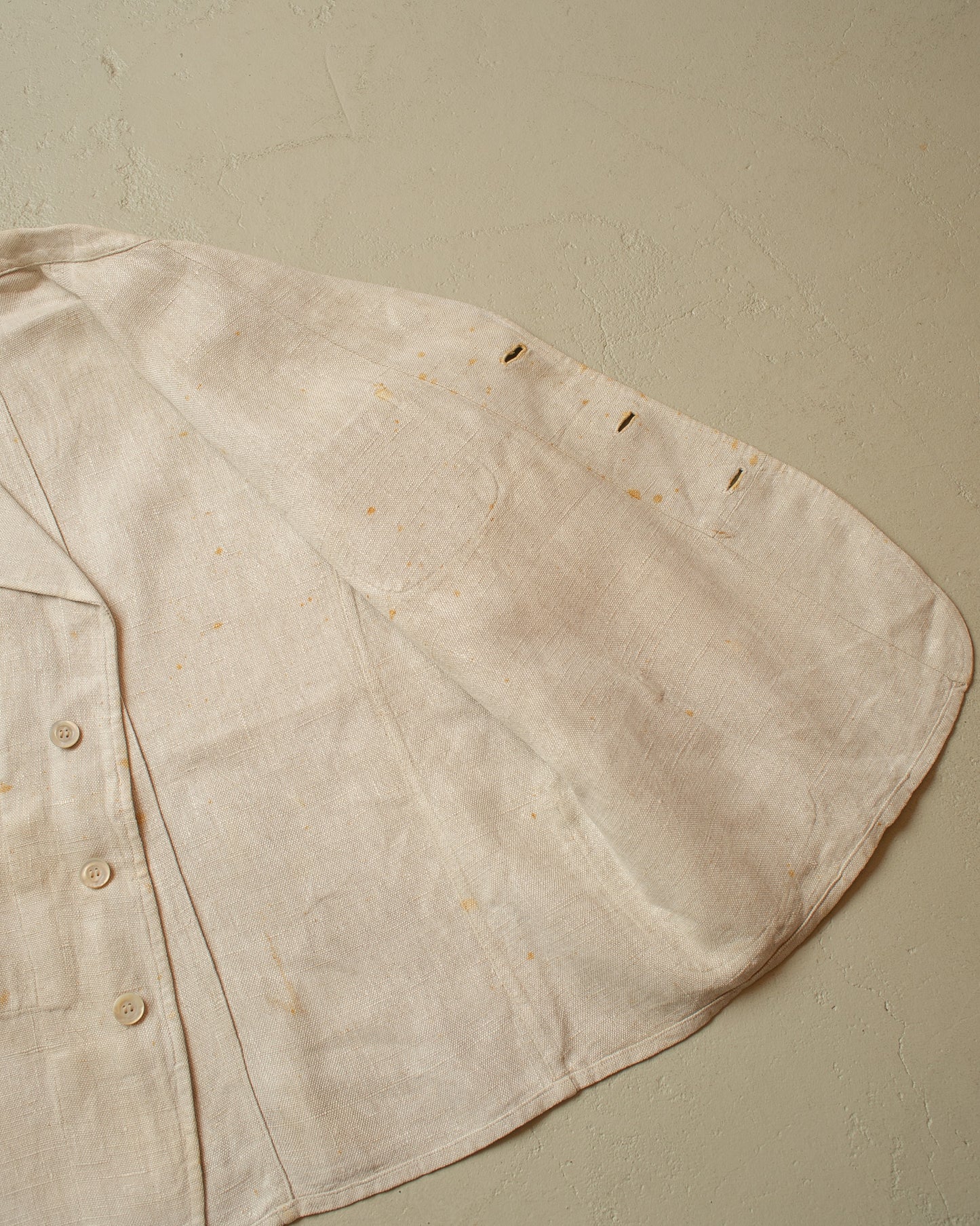 1920s German Peek & Cloppenburg Linen? Suit Jacket white - L
