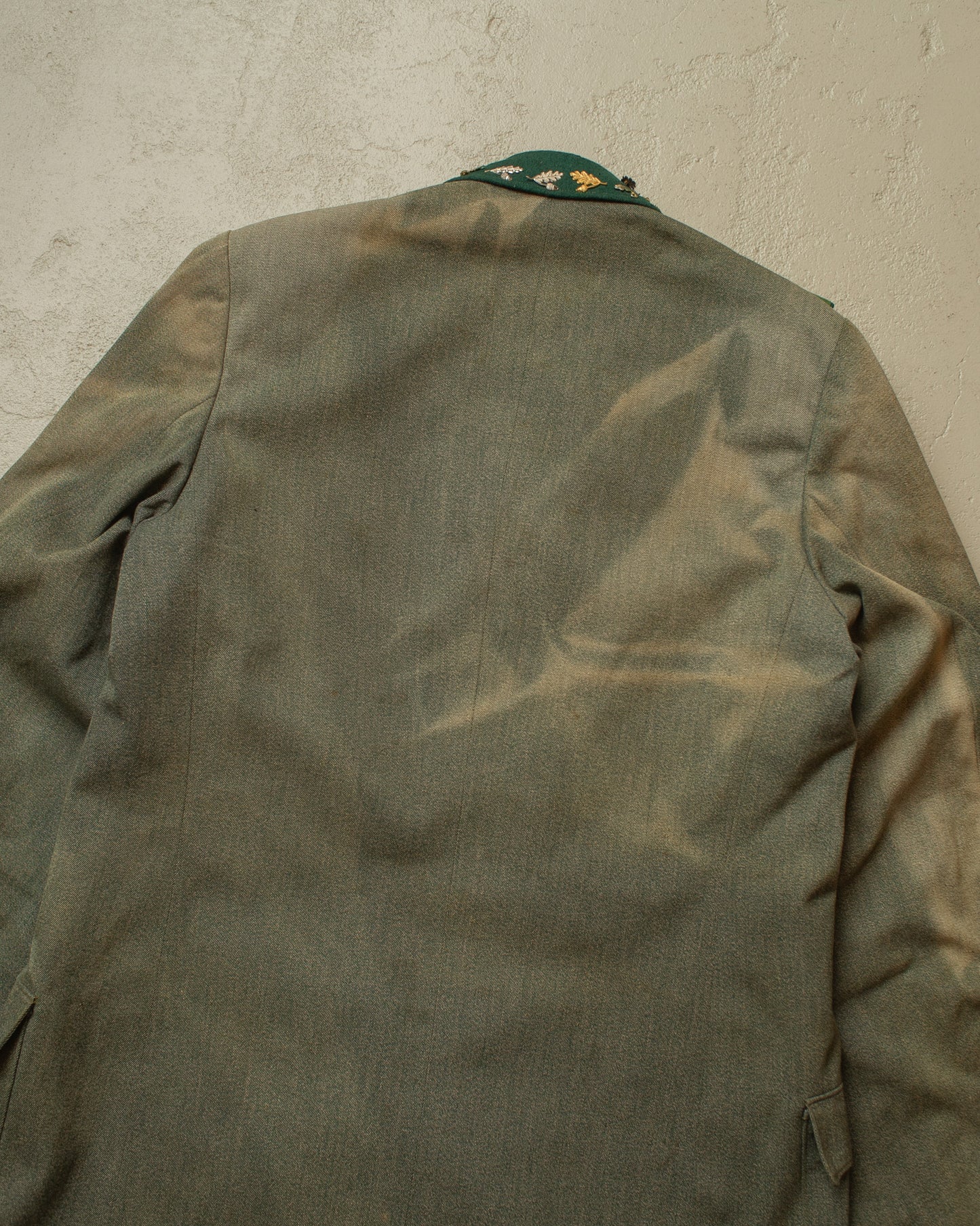 1950s/60s Sunfaded German Shooting Club Jacket green - M/L