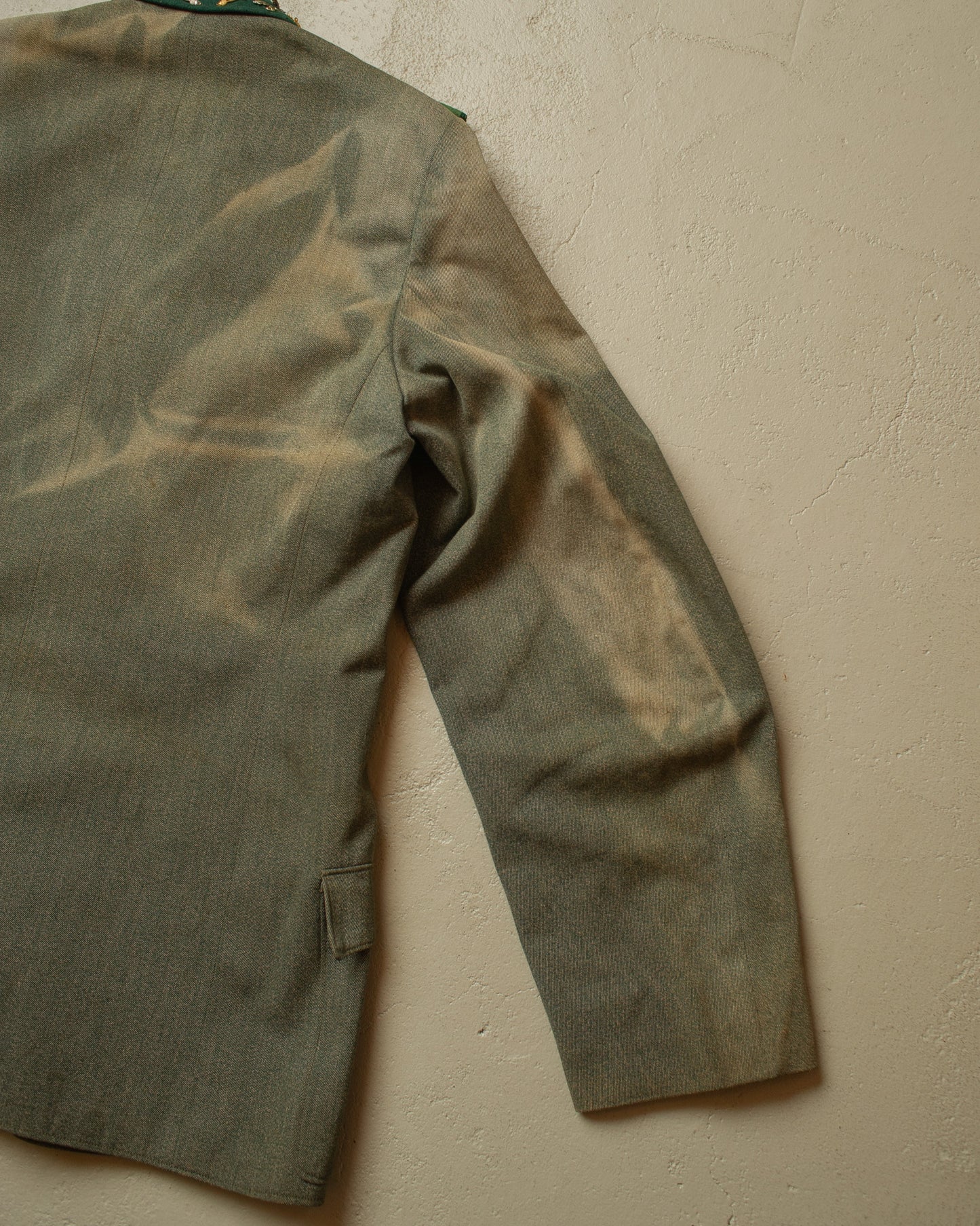 1950s/60s Sunfaded German Shooting Club Jacket green - M/L