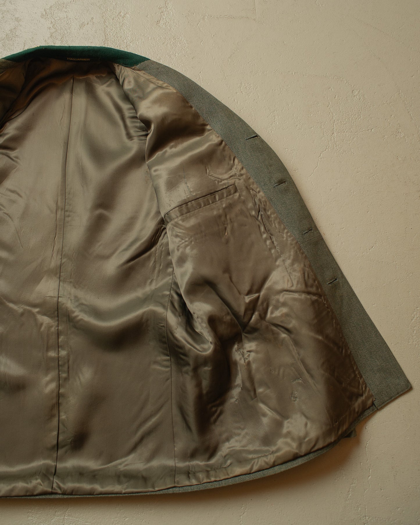 1950s/60s Sunfaded German Shooting Club Jacket green - M/L