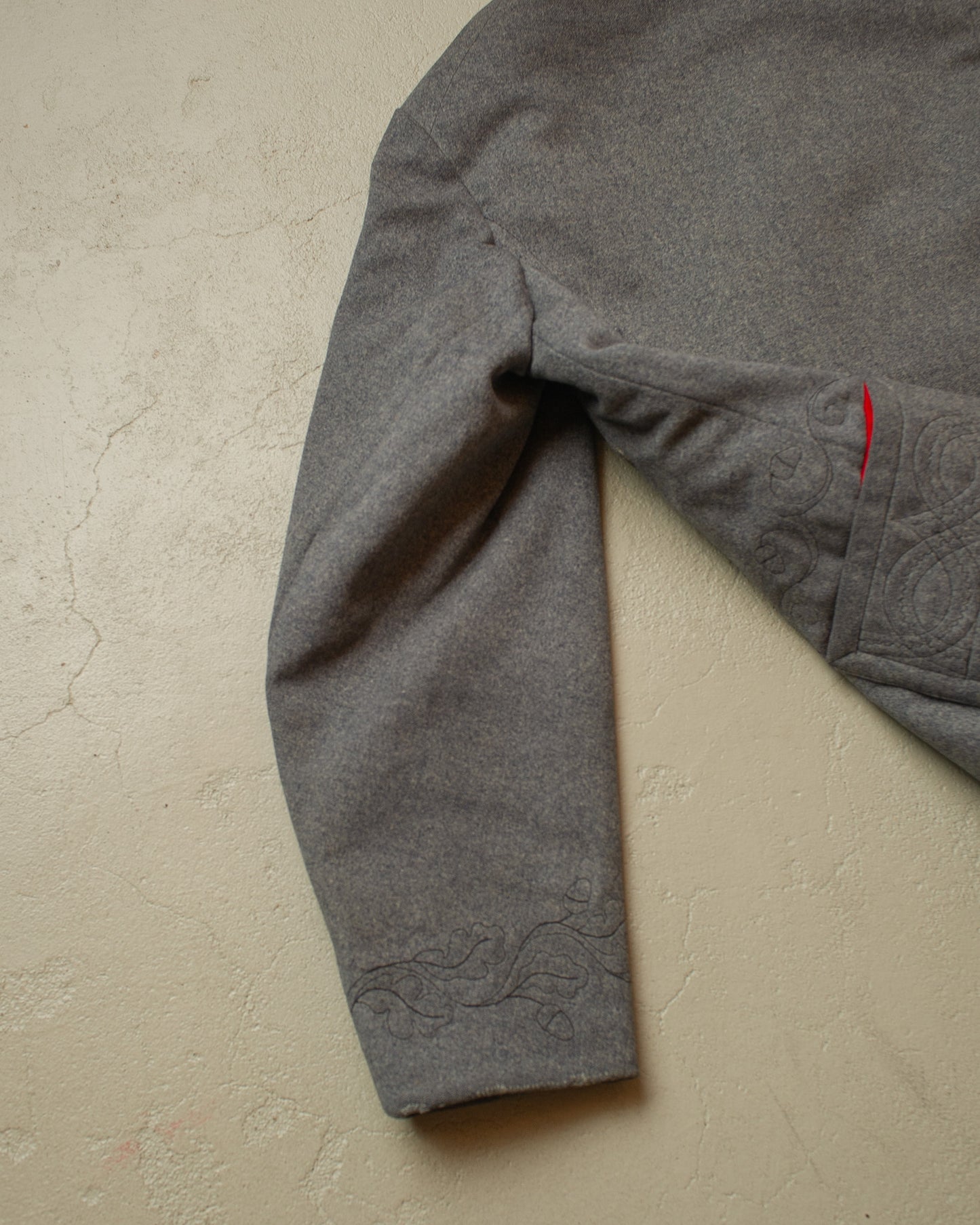 1930s German Traditional "Janker" Wool Double breasted Jacket grey - M