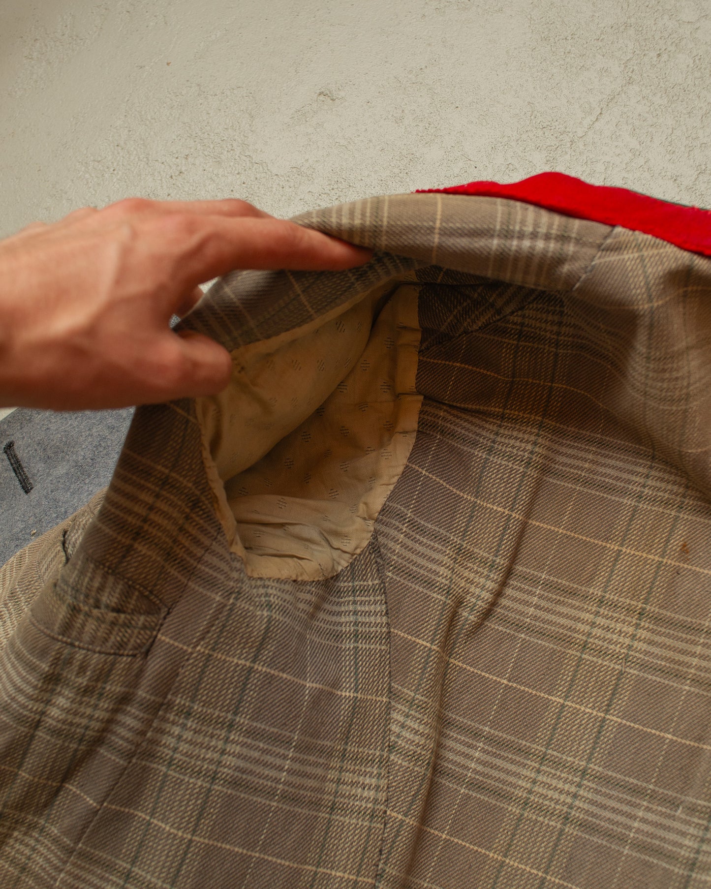 1930s German Traditional "Janker" Wool Double breasted Jacket grey - M