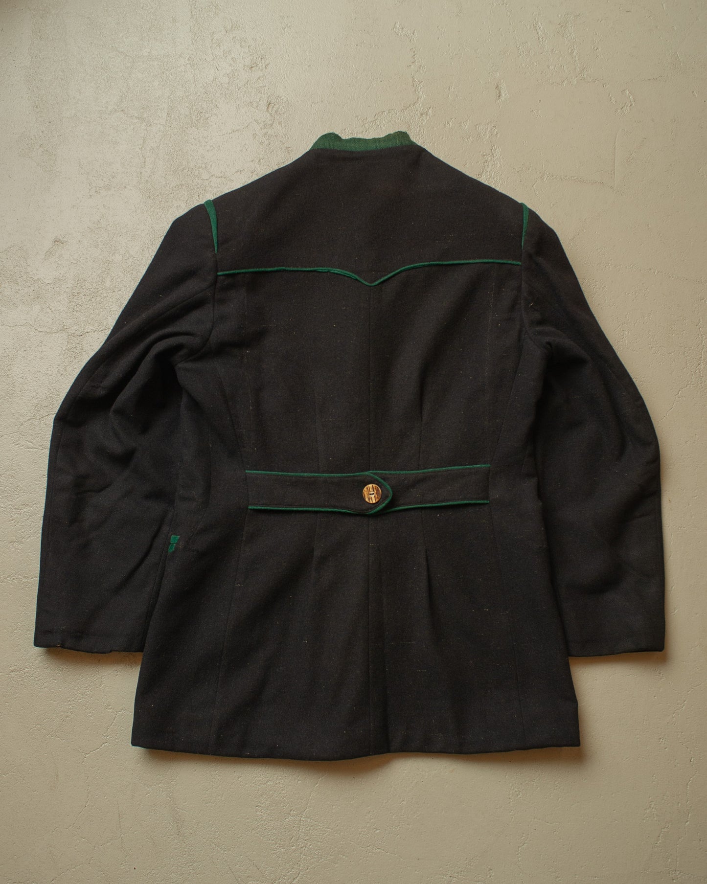 1940s German Traditional "Janker" Wool Jacket black - M