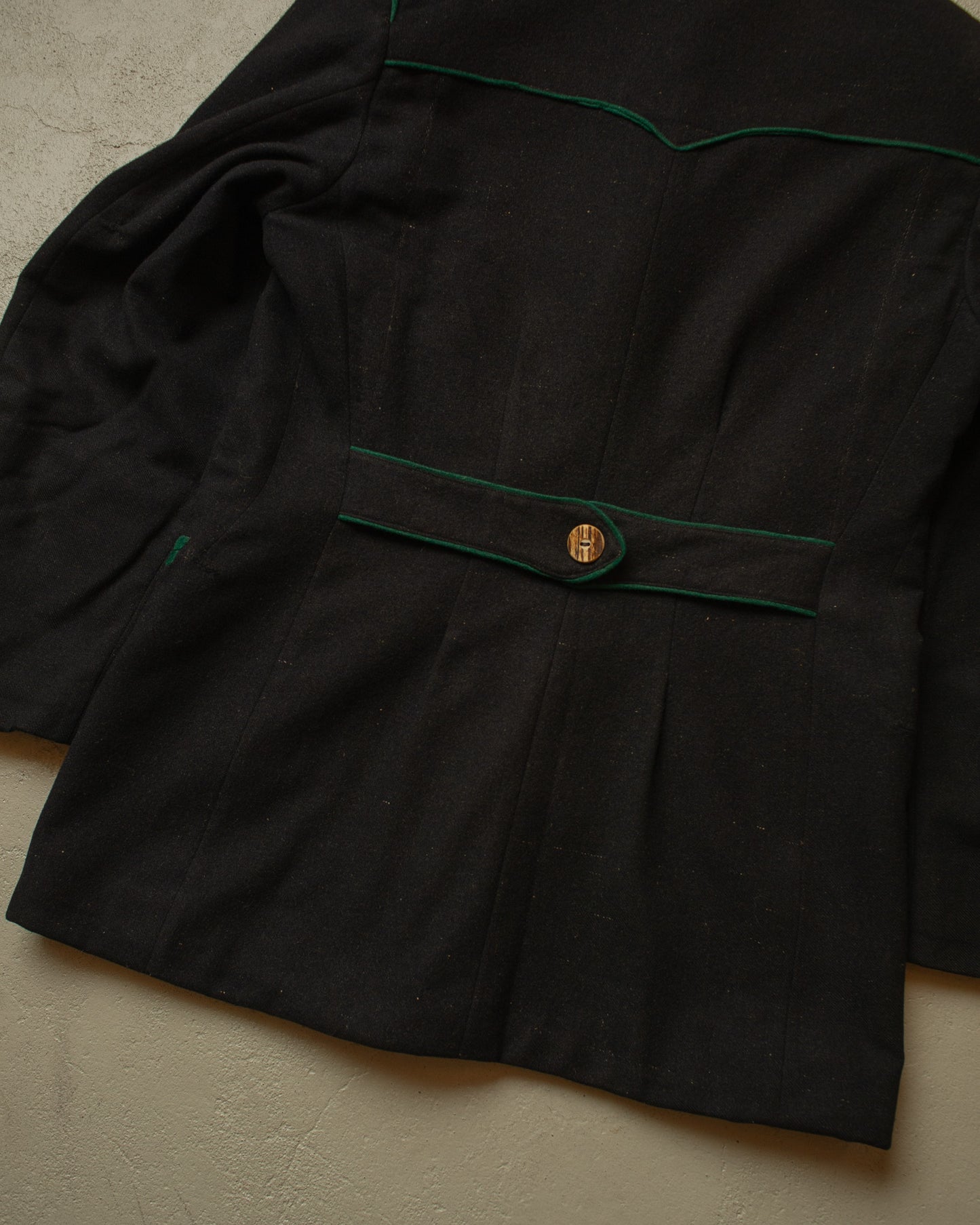 1940s German Traditional "Janker" Wool Jacket black - M