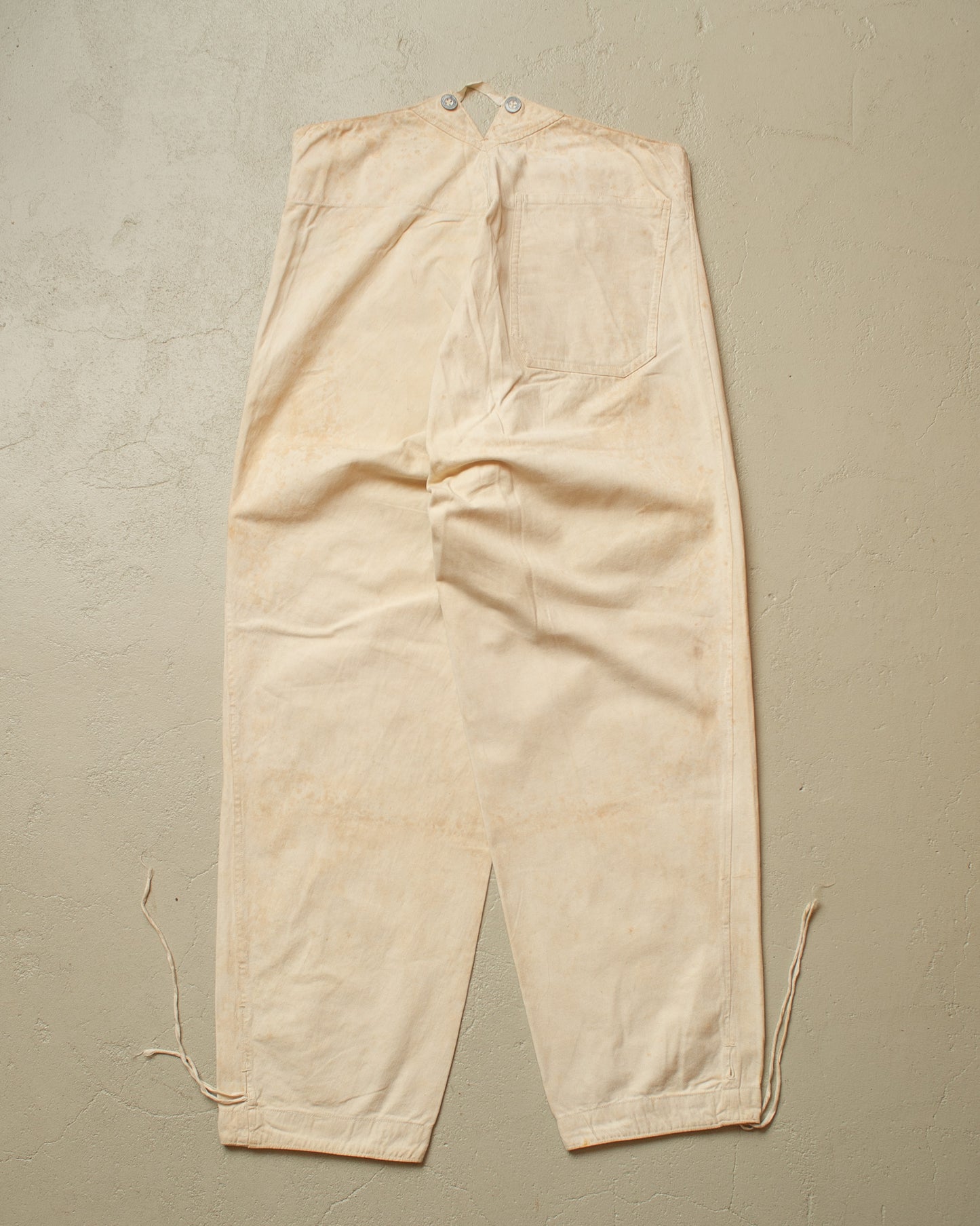 1940s WW2 German M-40 Drillich Pants white - W32 L27,5