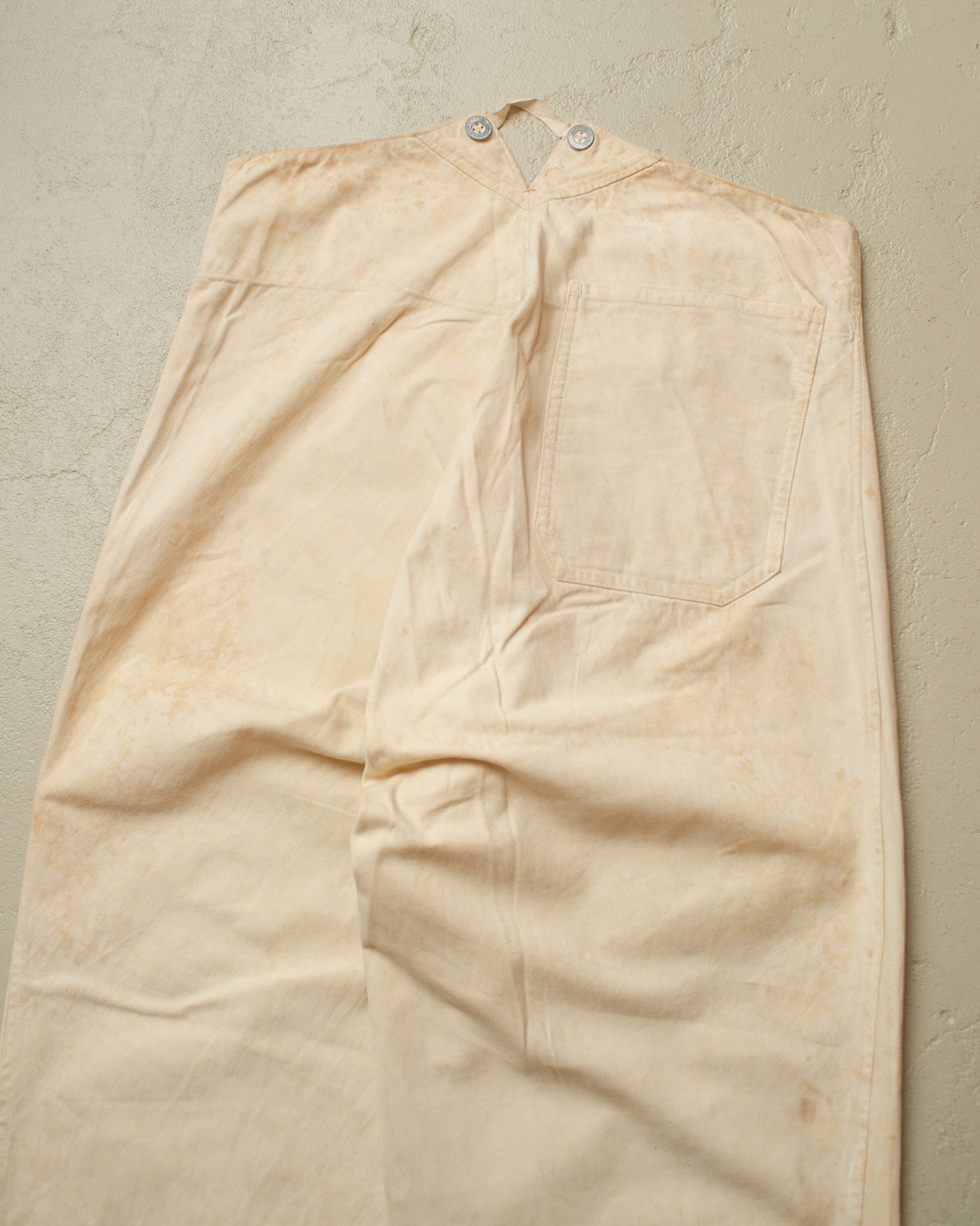 1940s WW2 German M-40 Drillich Pants white - W32 L27,5