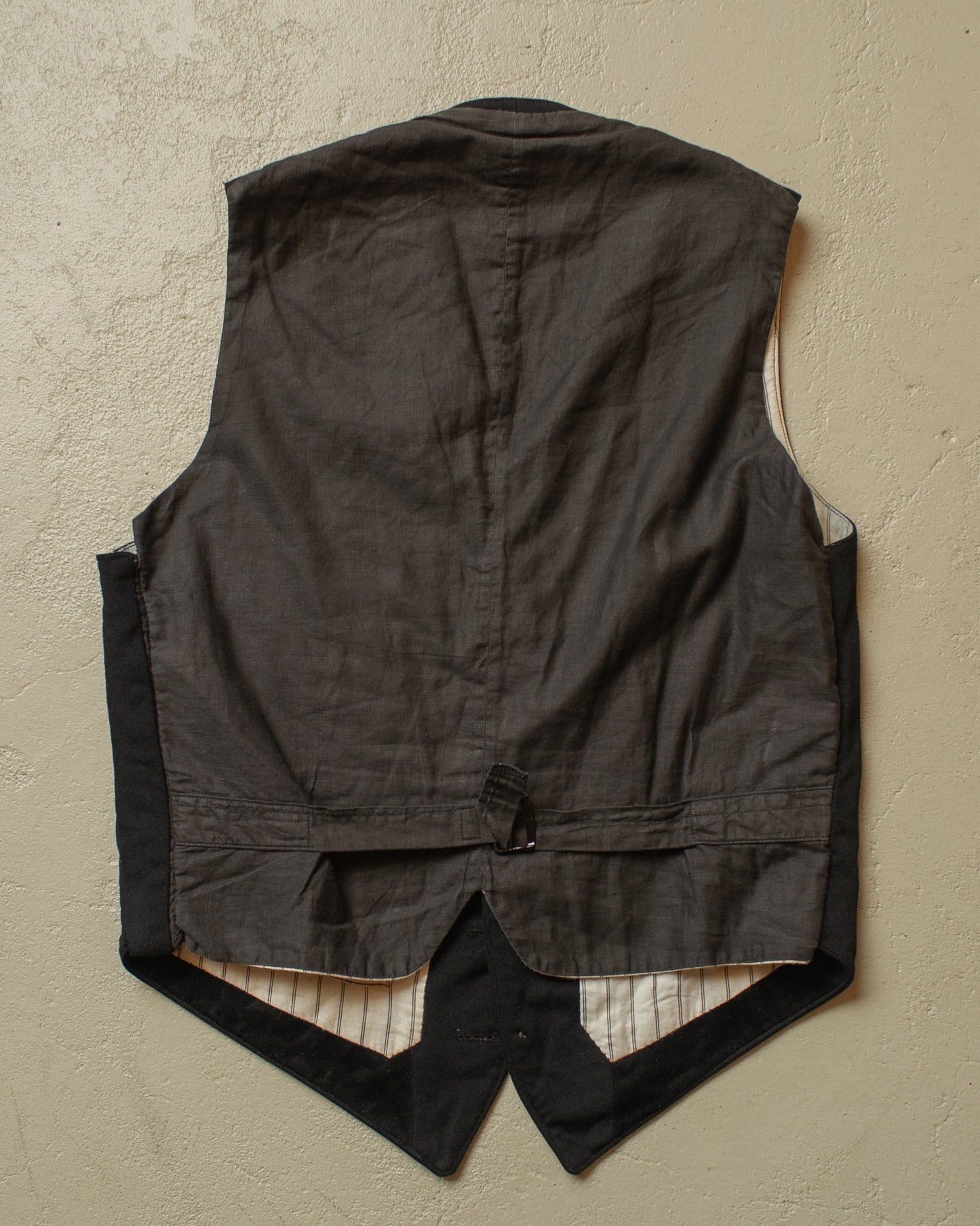 1930s German modified Wool Suit Vest black - XS/L