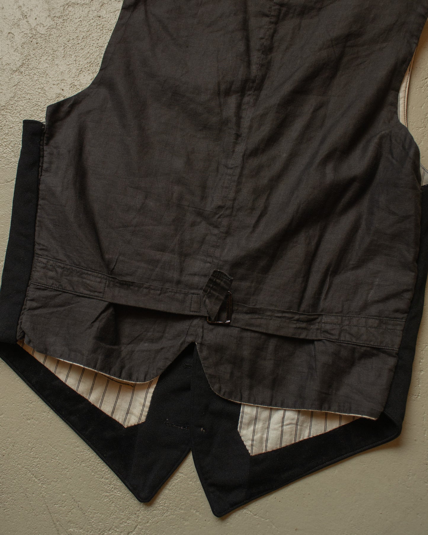 1930s German modified Wool Suit Vest black - XS/L