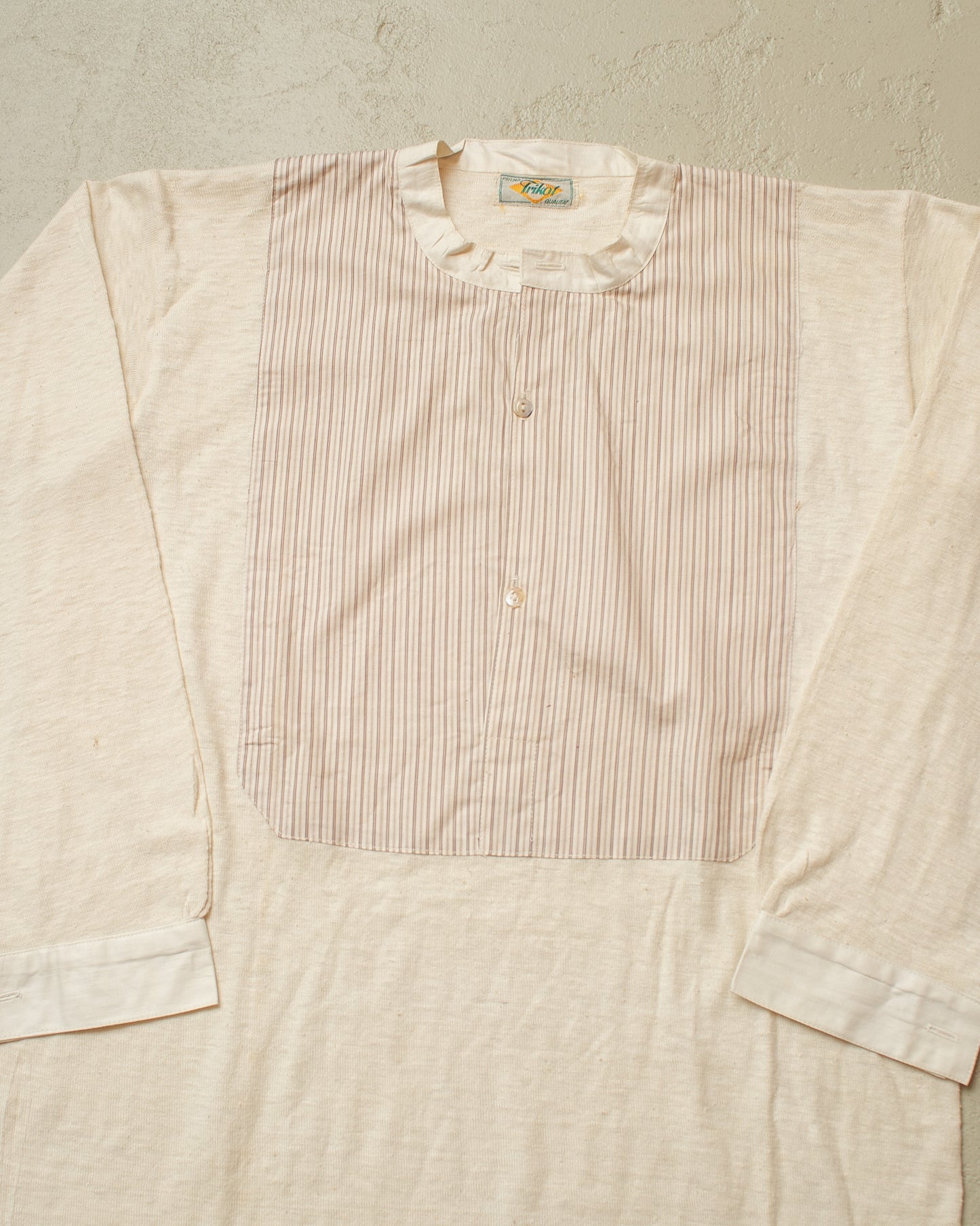 1920s/30s German Jersey Shirt creme - S/M