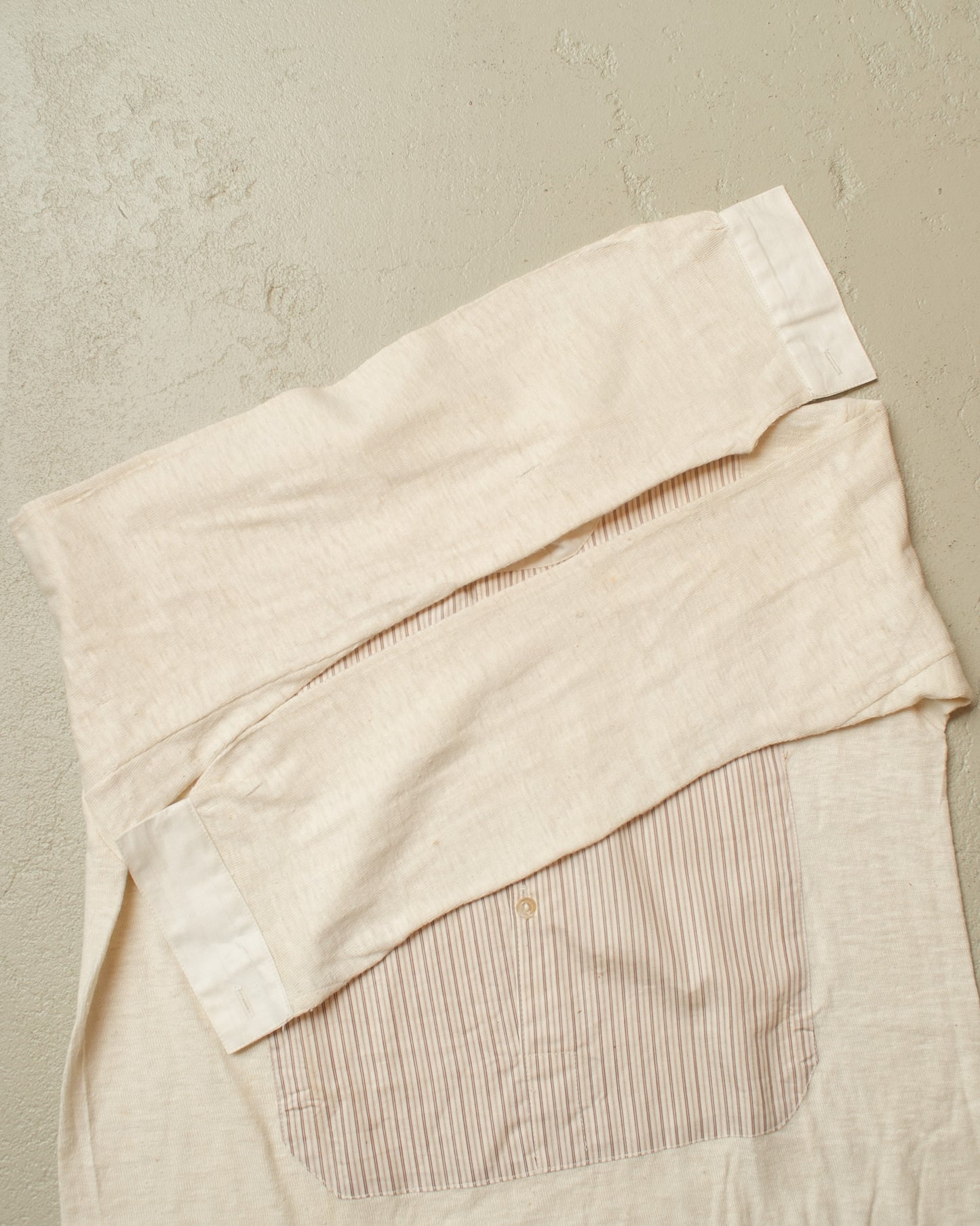 1920s/30s German Jersey Shirt creme - S/M