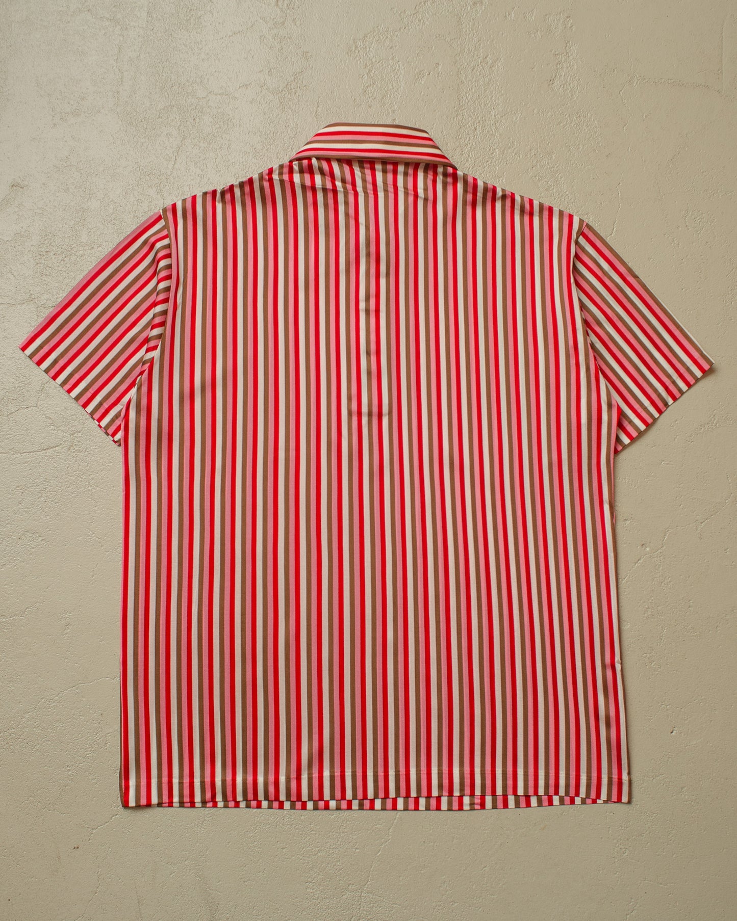 1970s striped Rayon Polo Shirt multi - M/L