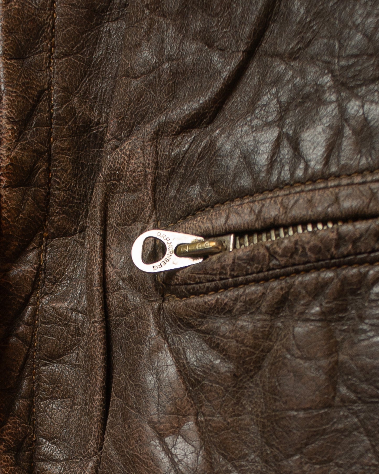 1940s German Leather Jacket brown - S