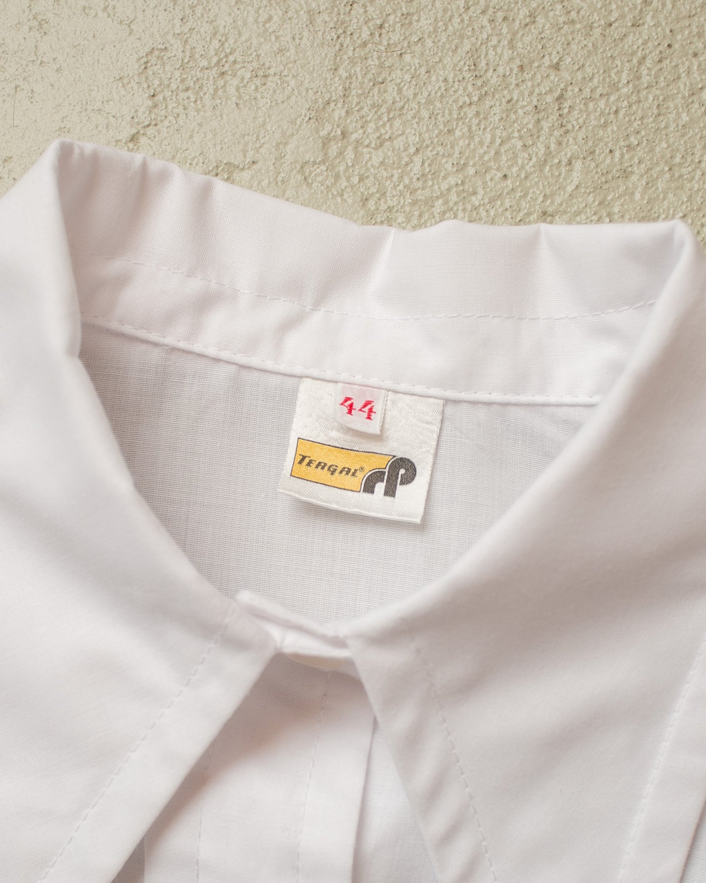 1970s Womens Point Collar Blouse white - L