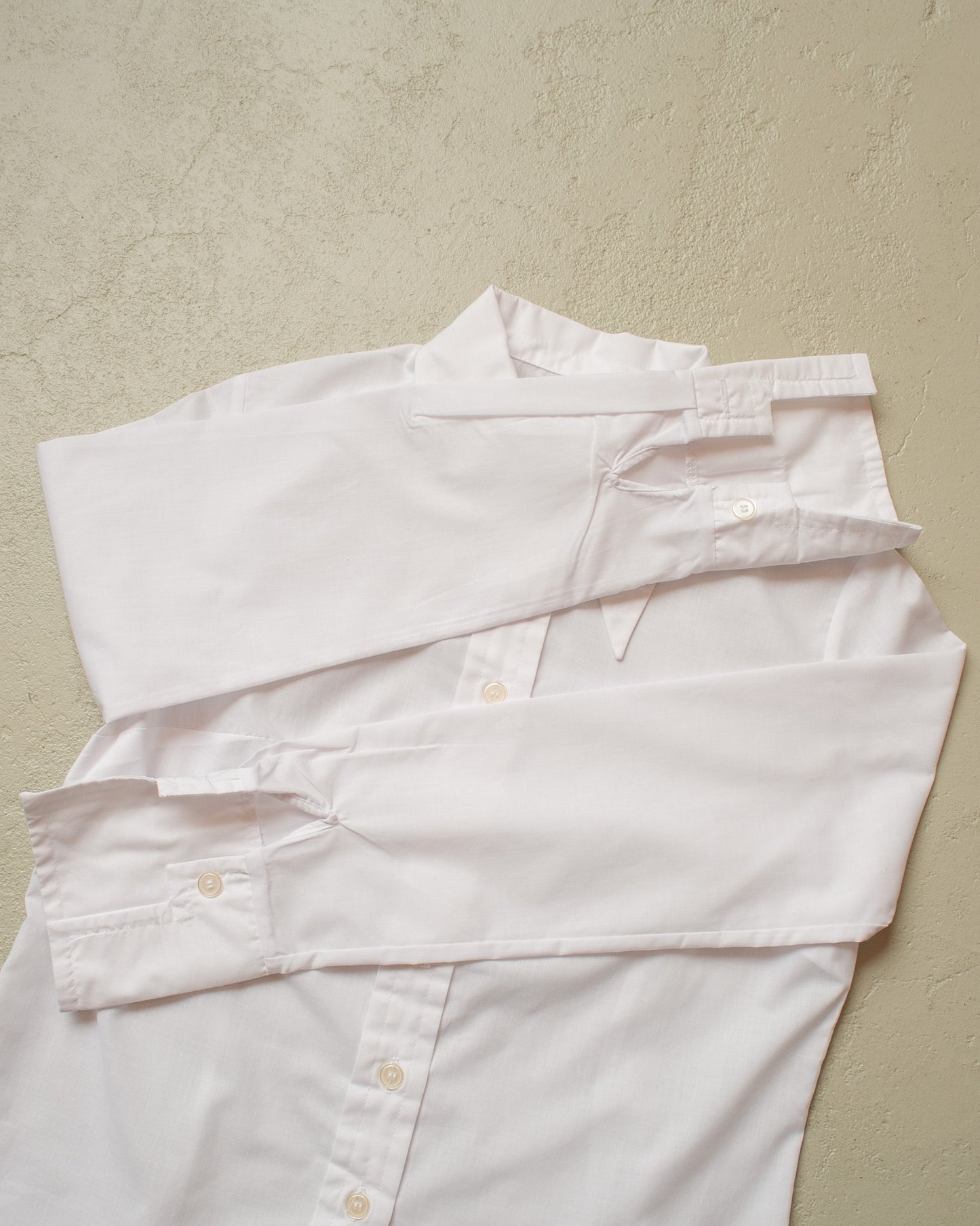 1970s Womens Point Collar Blouse white - L