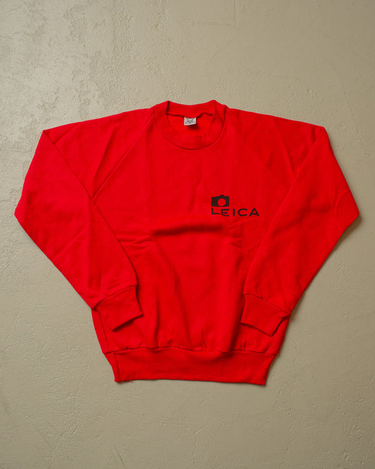 1970s/80s Deadstock Leica Sweatshirt red - S/M & M/L