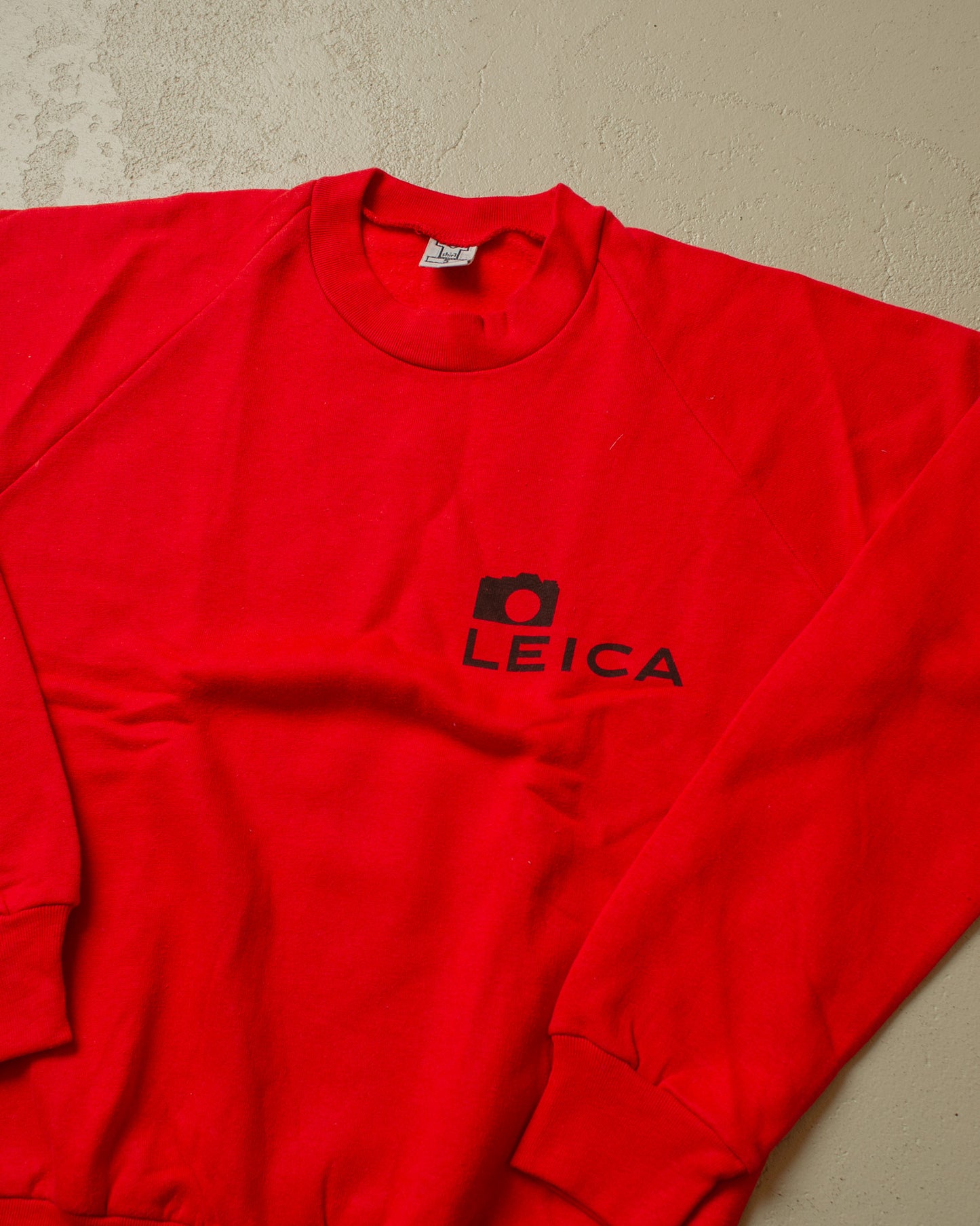 1970s/80s Deadstock Leica Sweatshirt red - S/M & M/L