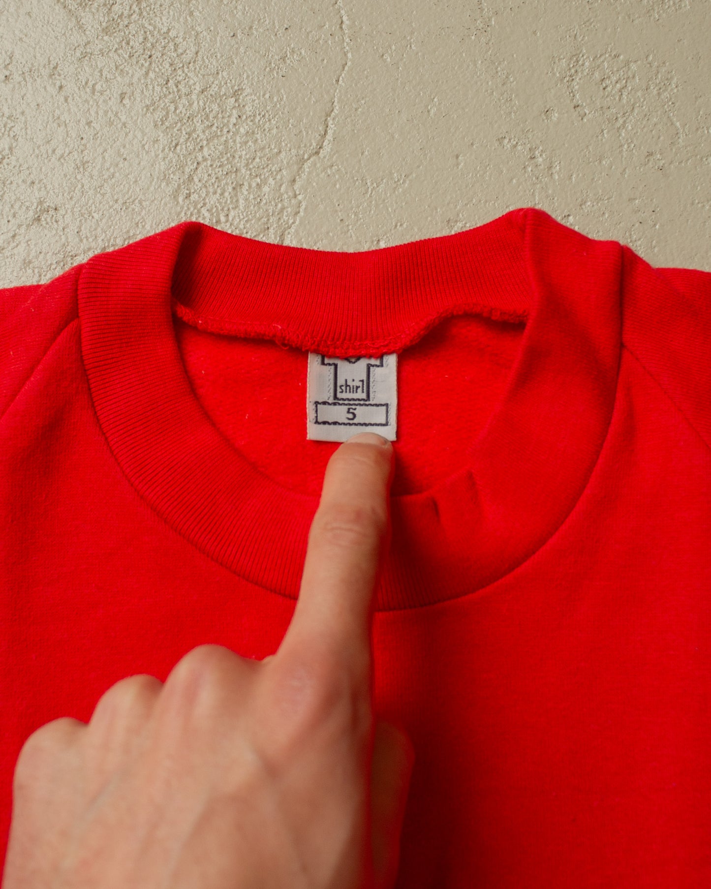 1970s/80s Deadstock Leica Sweatshirt red - S/M & M/L