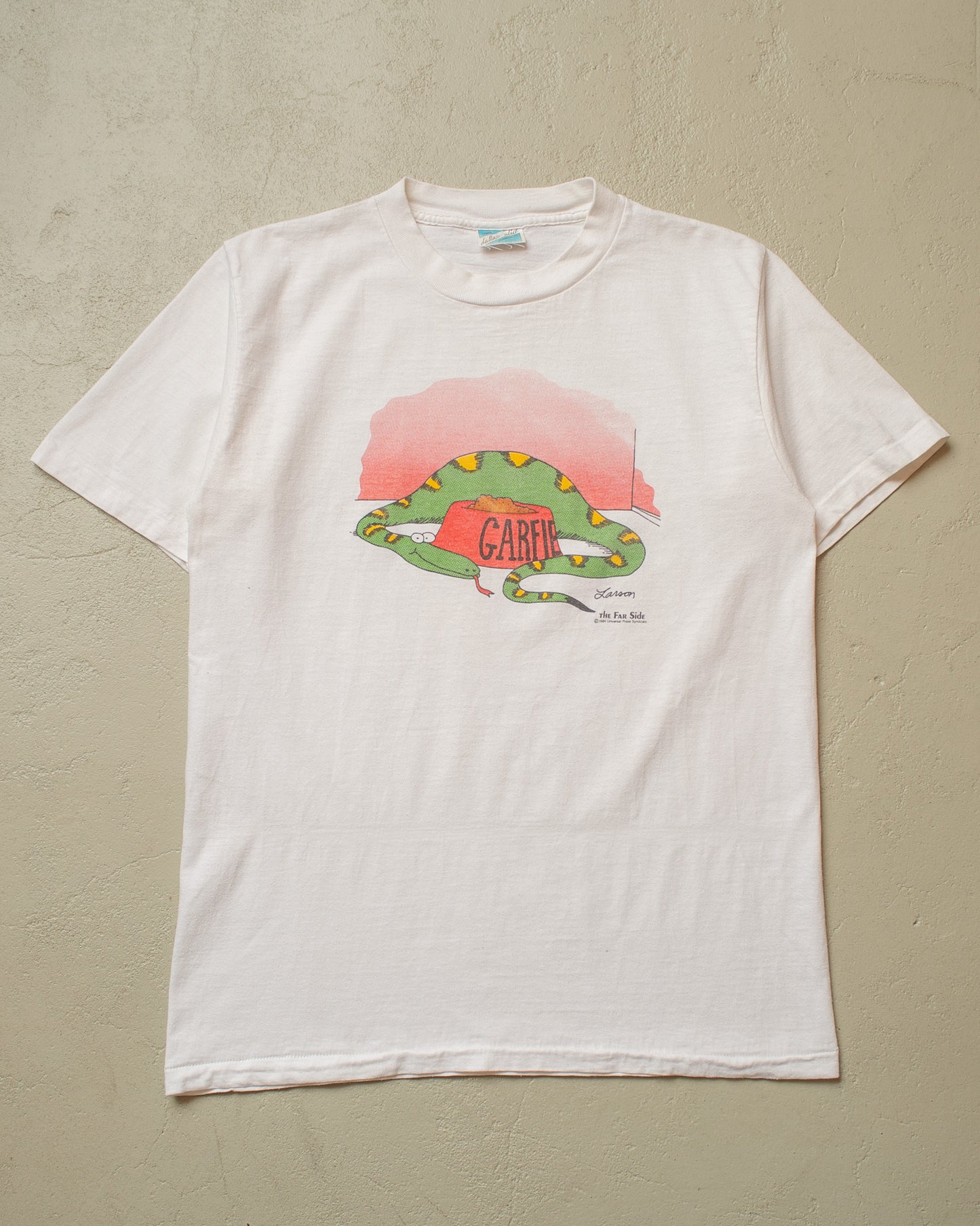 1984 The Far Side Garfield "Cat" T-shirt white - M/L