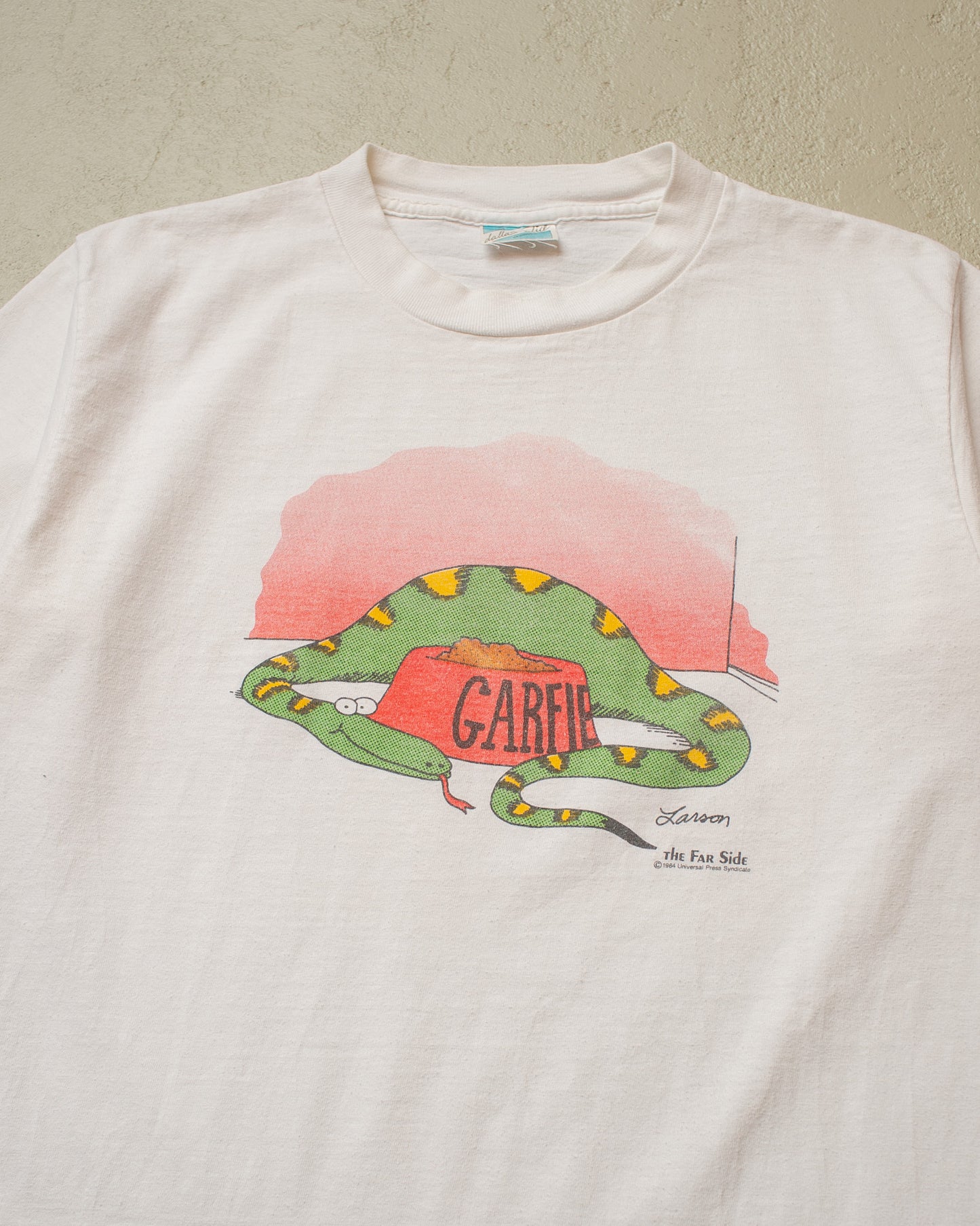 1984 The Far Side Garfield "Cat" T-shirt white - M/L