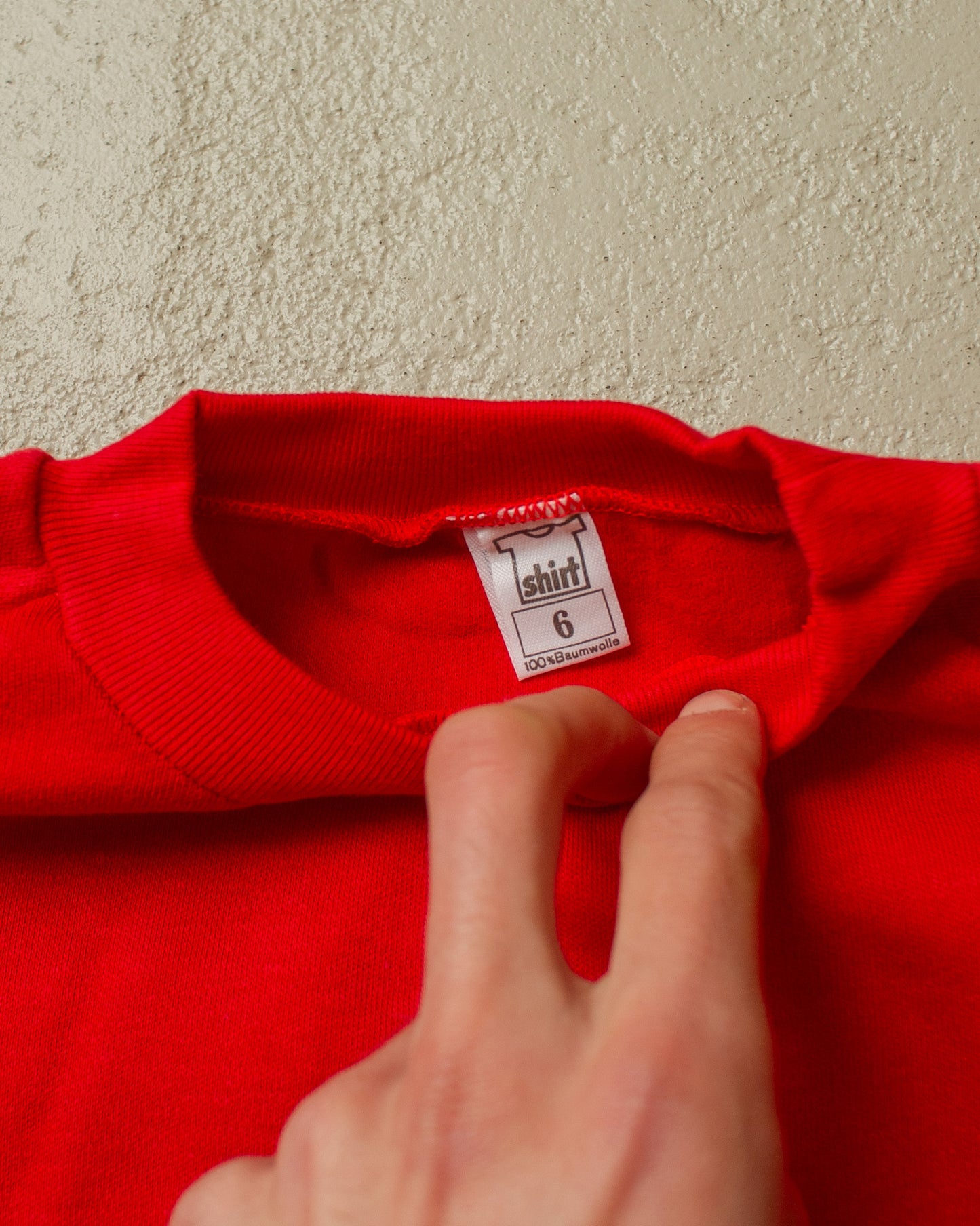 1970s Deadstock Leica Raglan Sweatshirt red - M/L