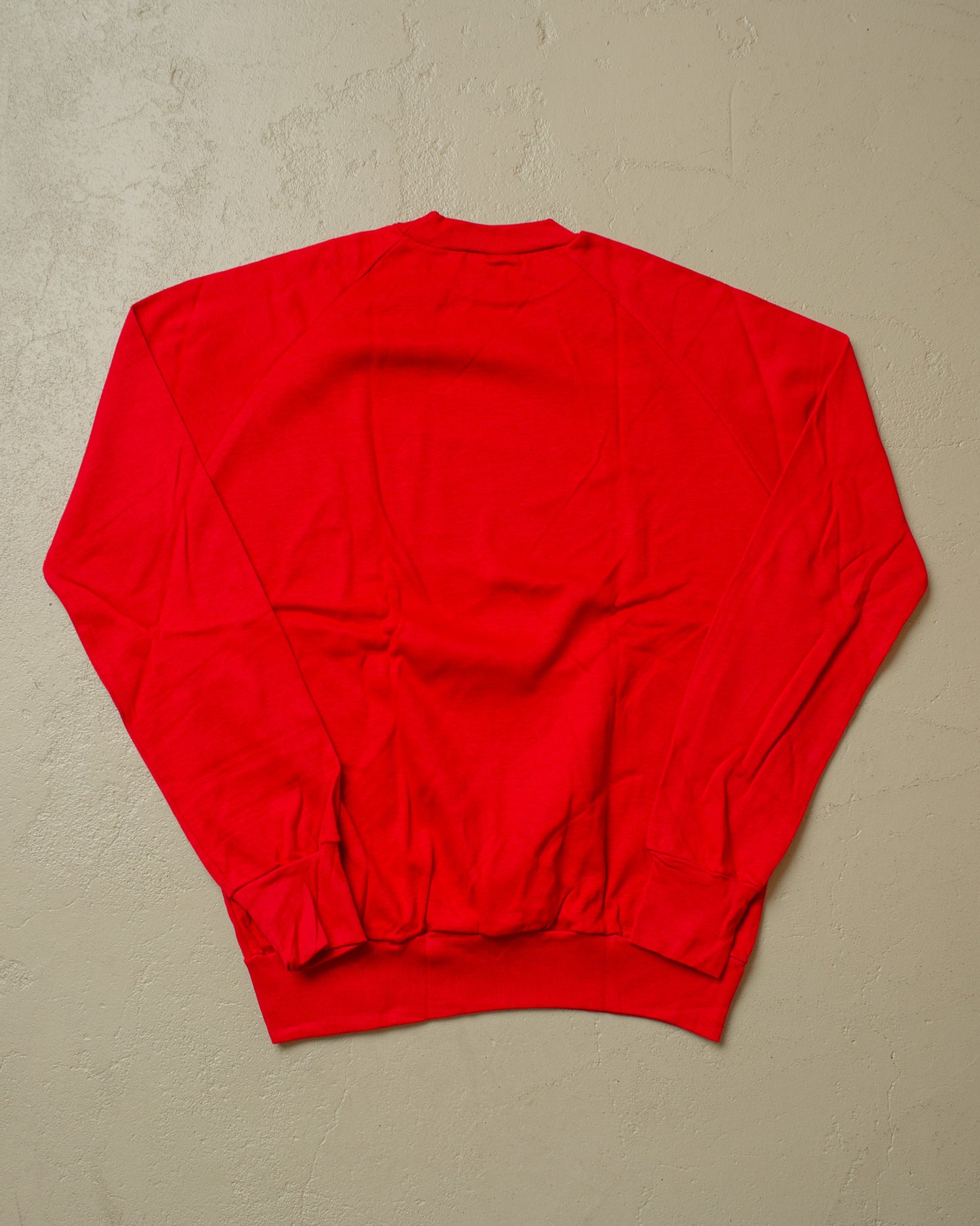 1970s Deadstock Leica Raglan Sweatshirt red - M/L
