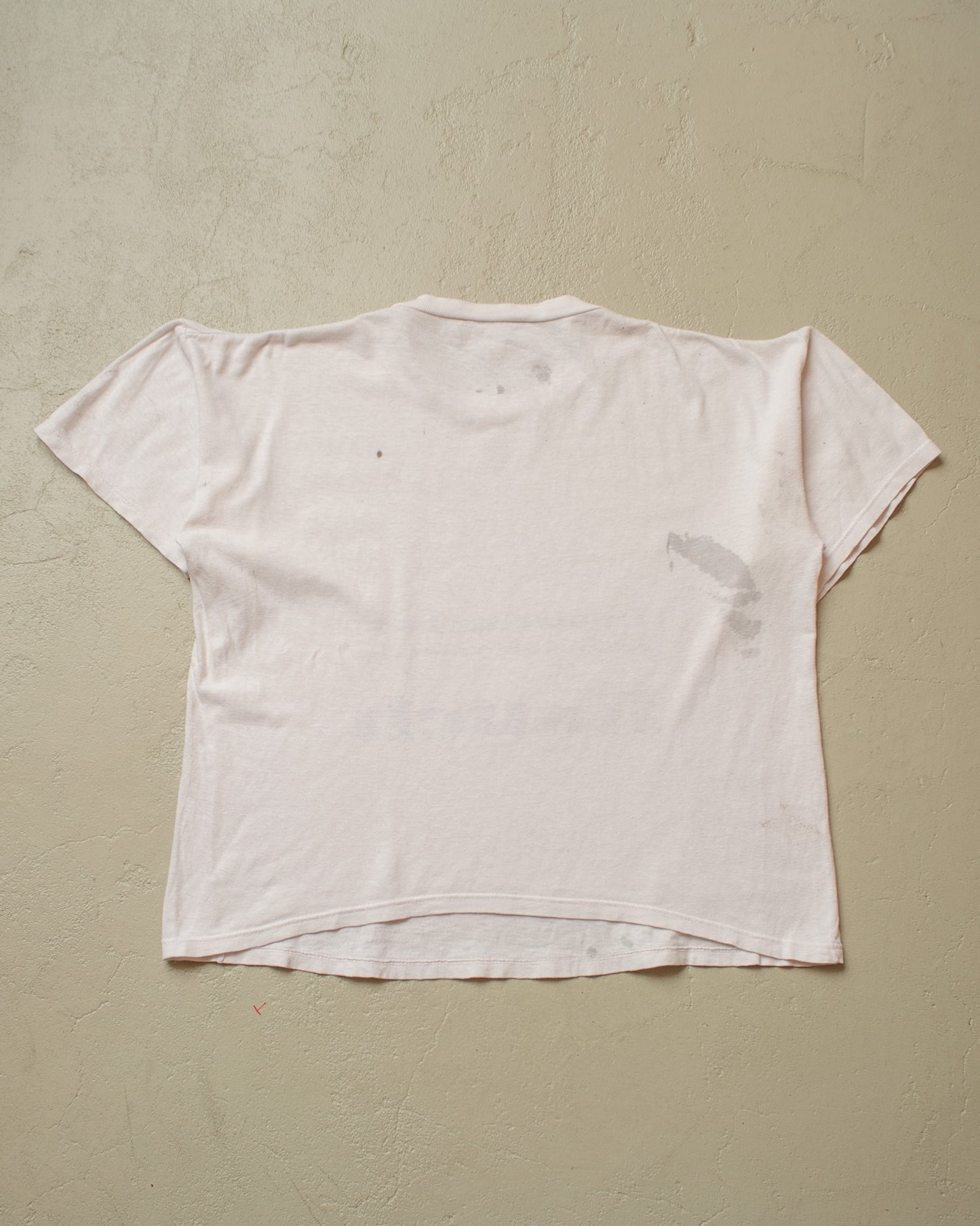 1980s distressed "Deutsches Bier.." T-shirt white - M