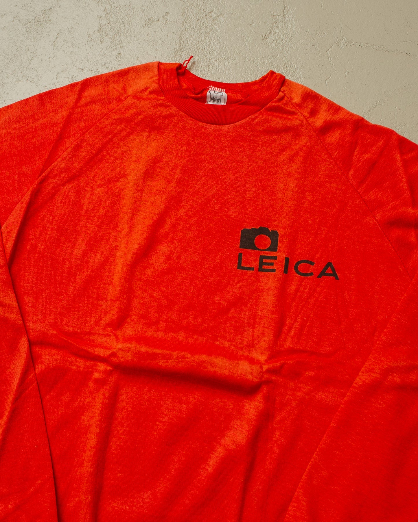 1970s Deadstock Leica Raglan Sweatshirt orange/red - M