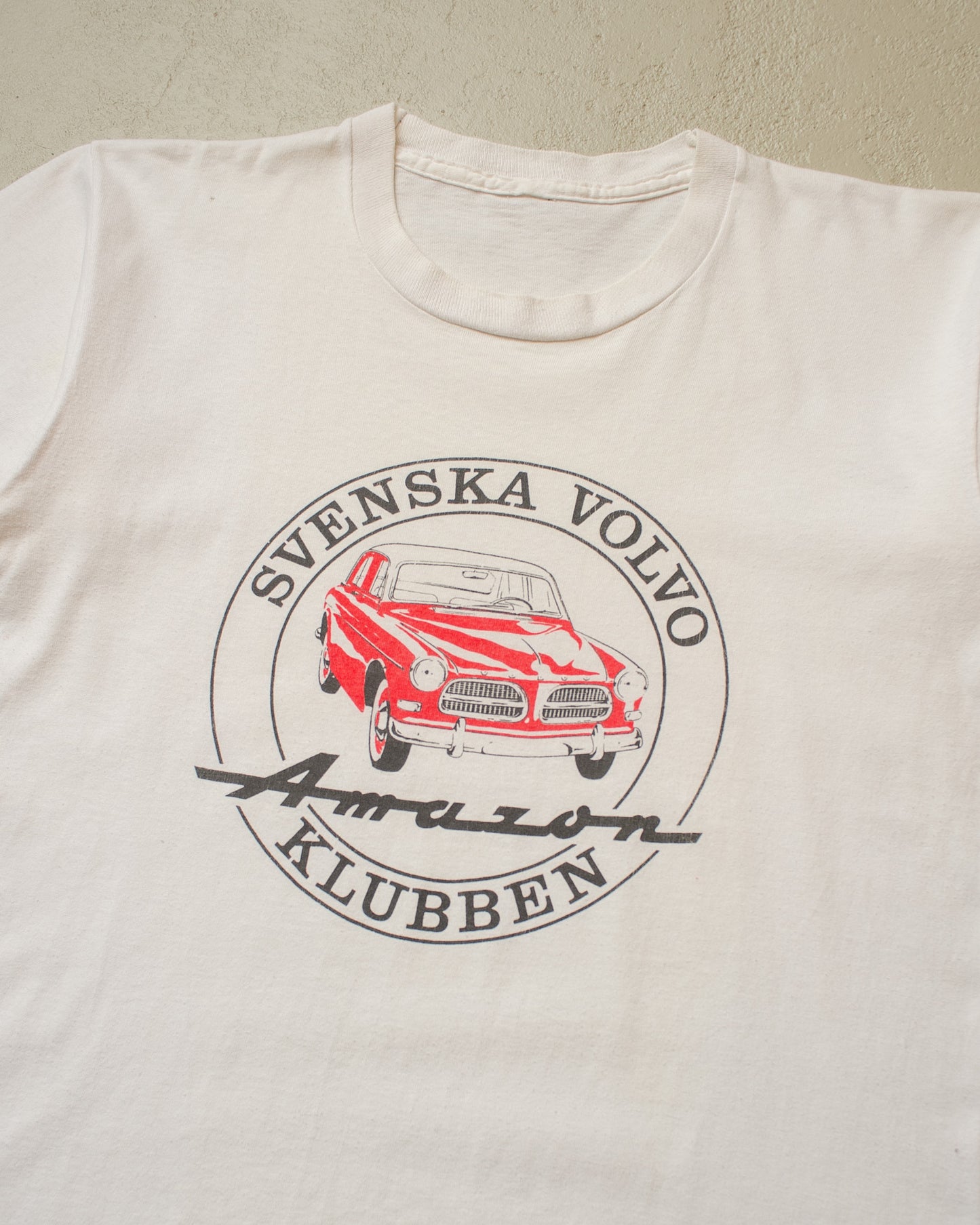 1990s Volvo Amazon T-shirt white - M/L