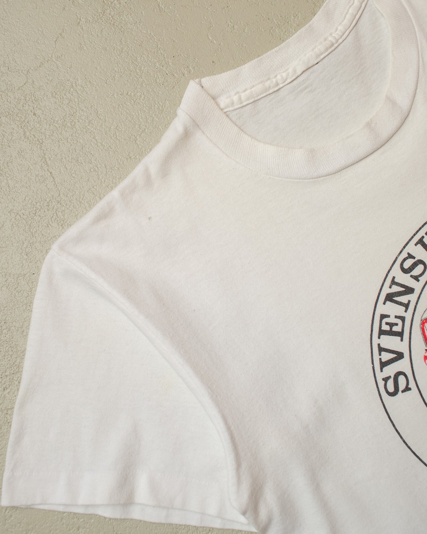 1990s Volvo Amazon T-shirt white - M/L
