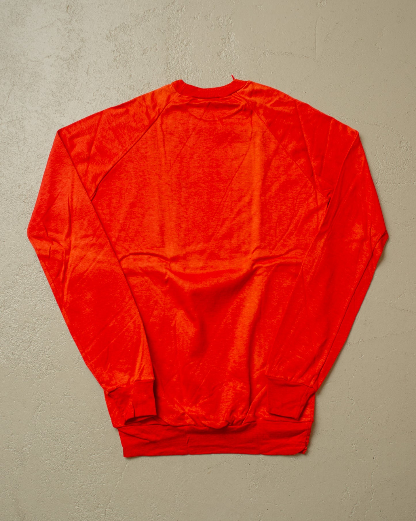 1970s Deadstock Leica Raglan Sweatshirt orange/red - M
