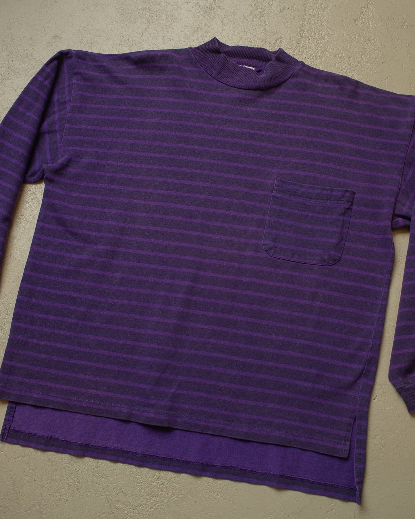 1990s Faded Gap striped Longsleeve purple - XL