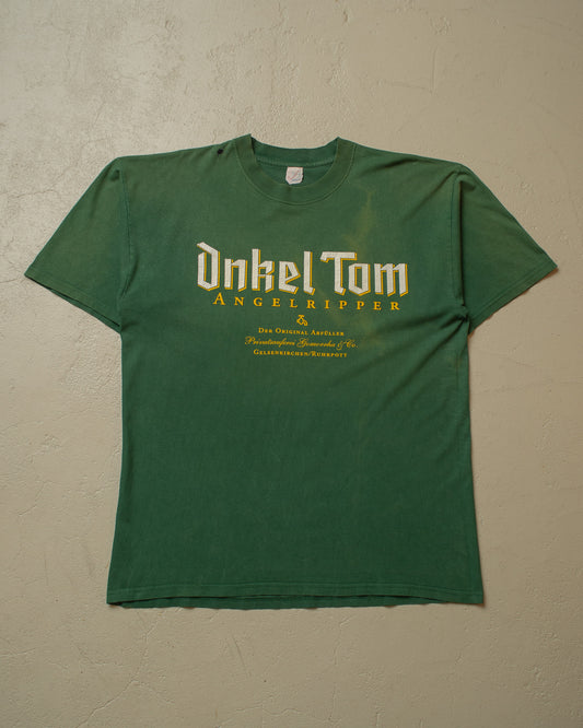 1990s Faded Onkel Tom Angelripper T-shirt green - XL/XXL