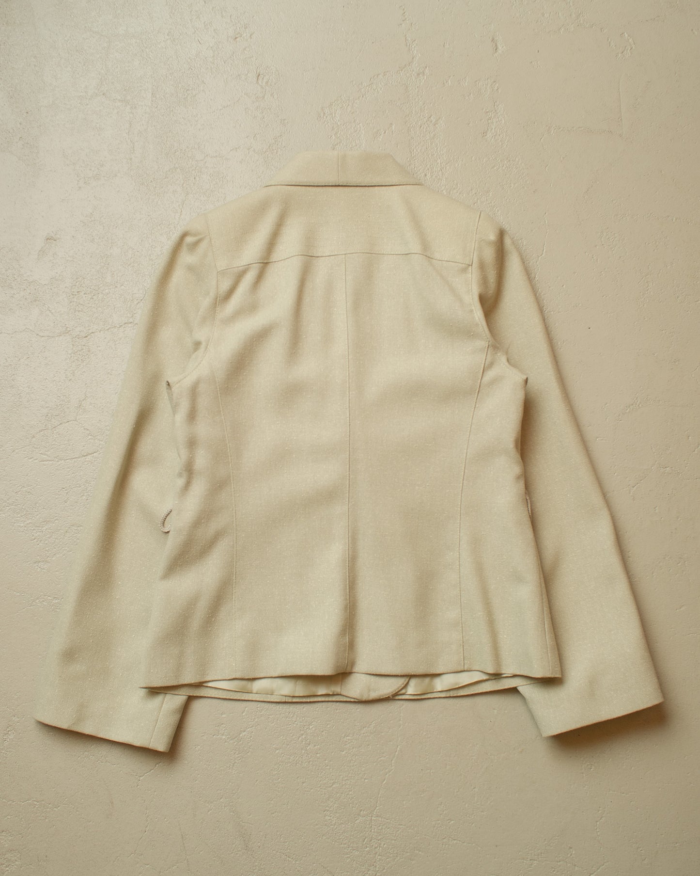 1980s Womens C&A Suit grey/beige - S/M