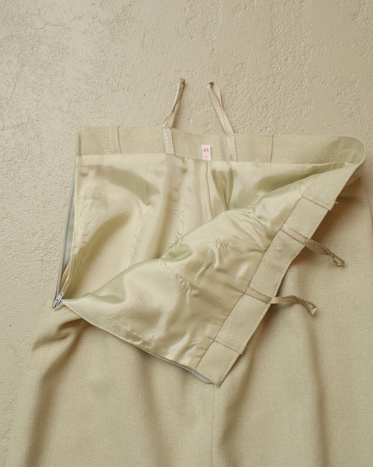 1980s Womens C&A Suit grey/beige - S/M