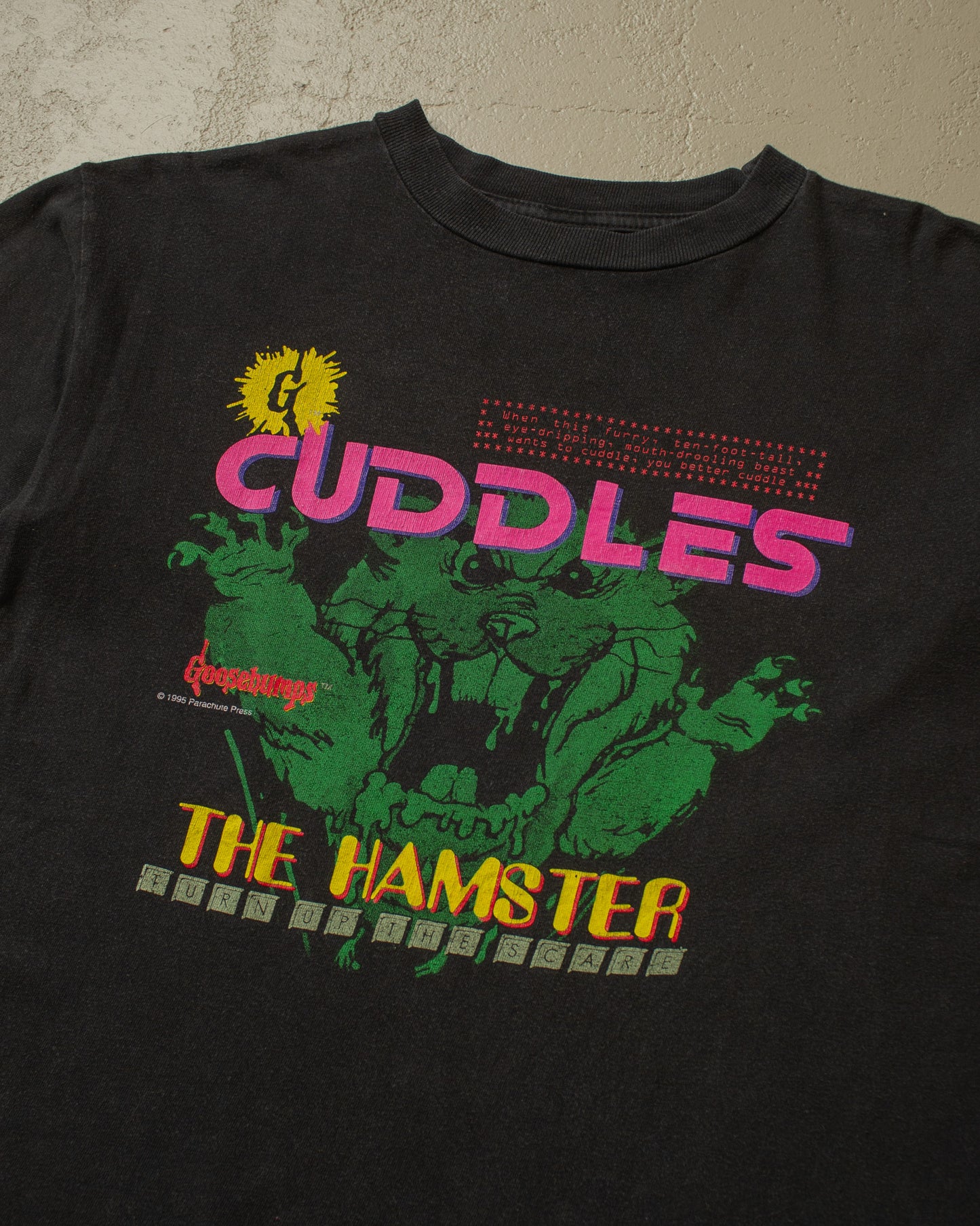 1995 Goosebumps "Cuddles" T-shirt black - S/M