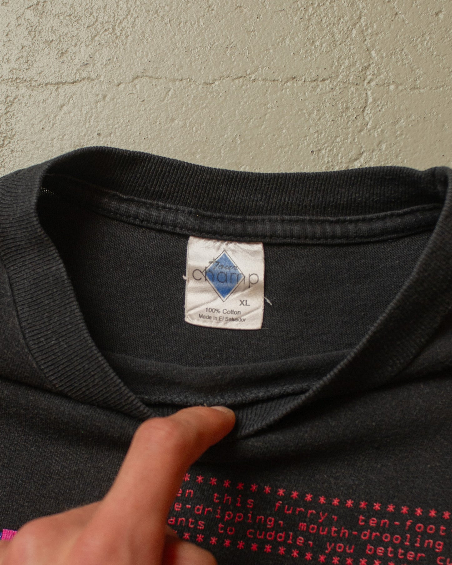 1995 Goosebumps "Cuddles" T-shirt black - S/M