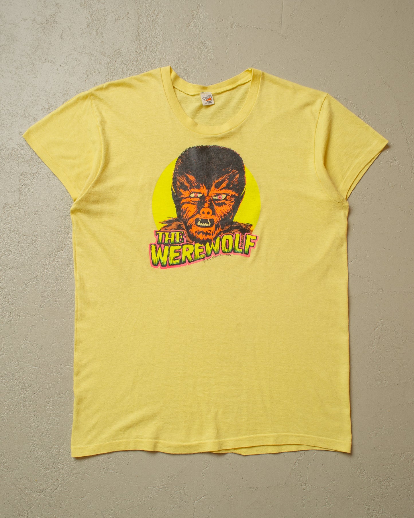 1975 The Werewolf T-shirt yellow - L